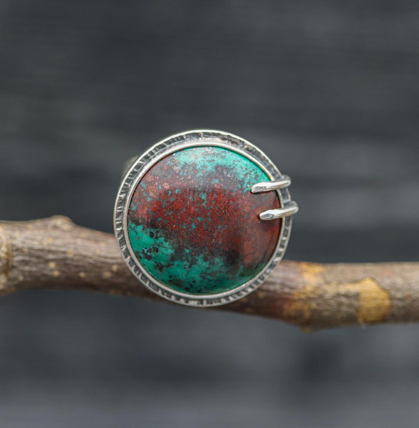 Sonoran Sunrise Sterling Silver Wide Band Ring