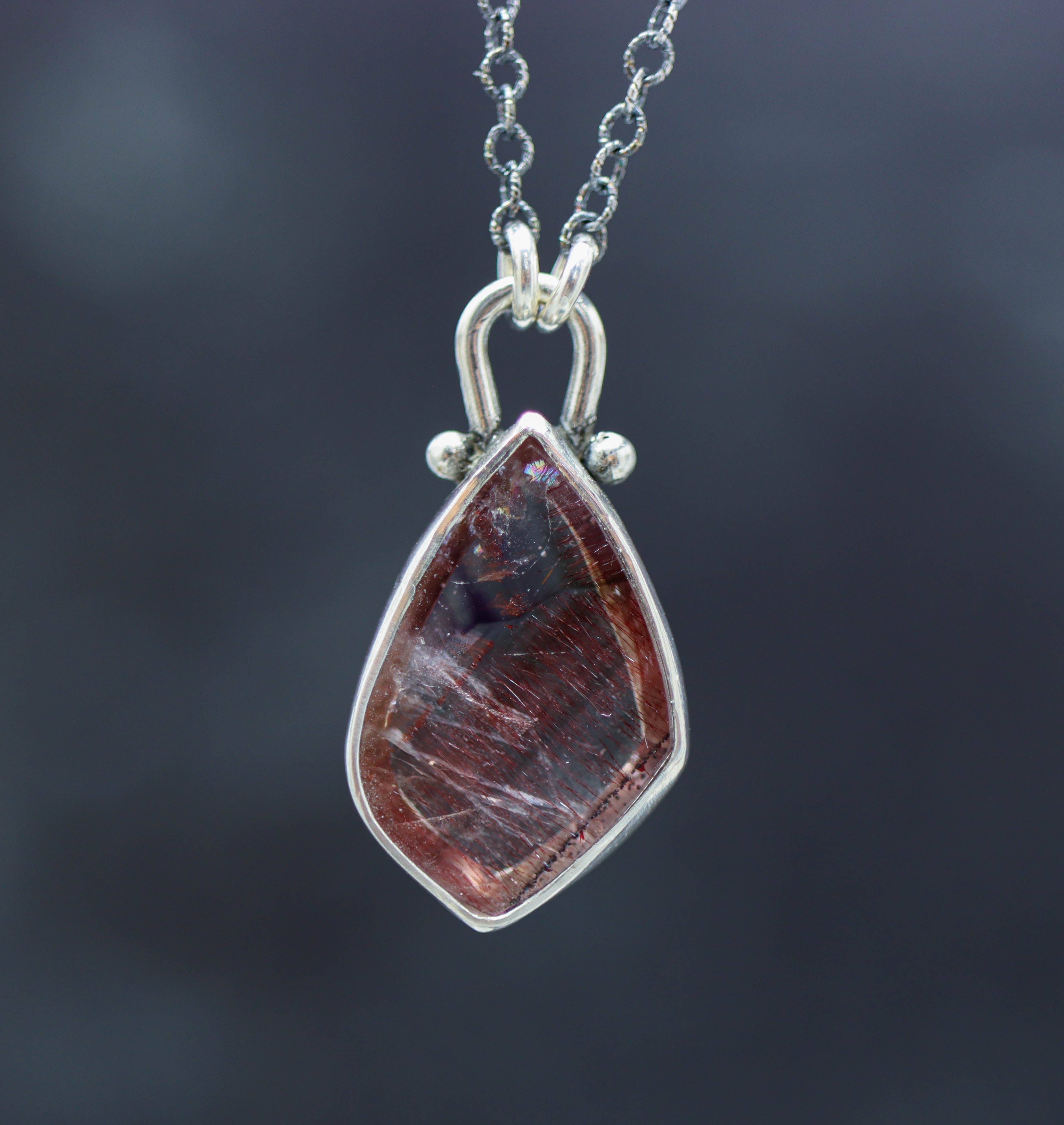 Super Seven Petite Pendant Necklace in Sterling Silver