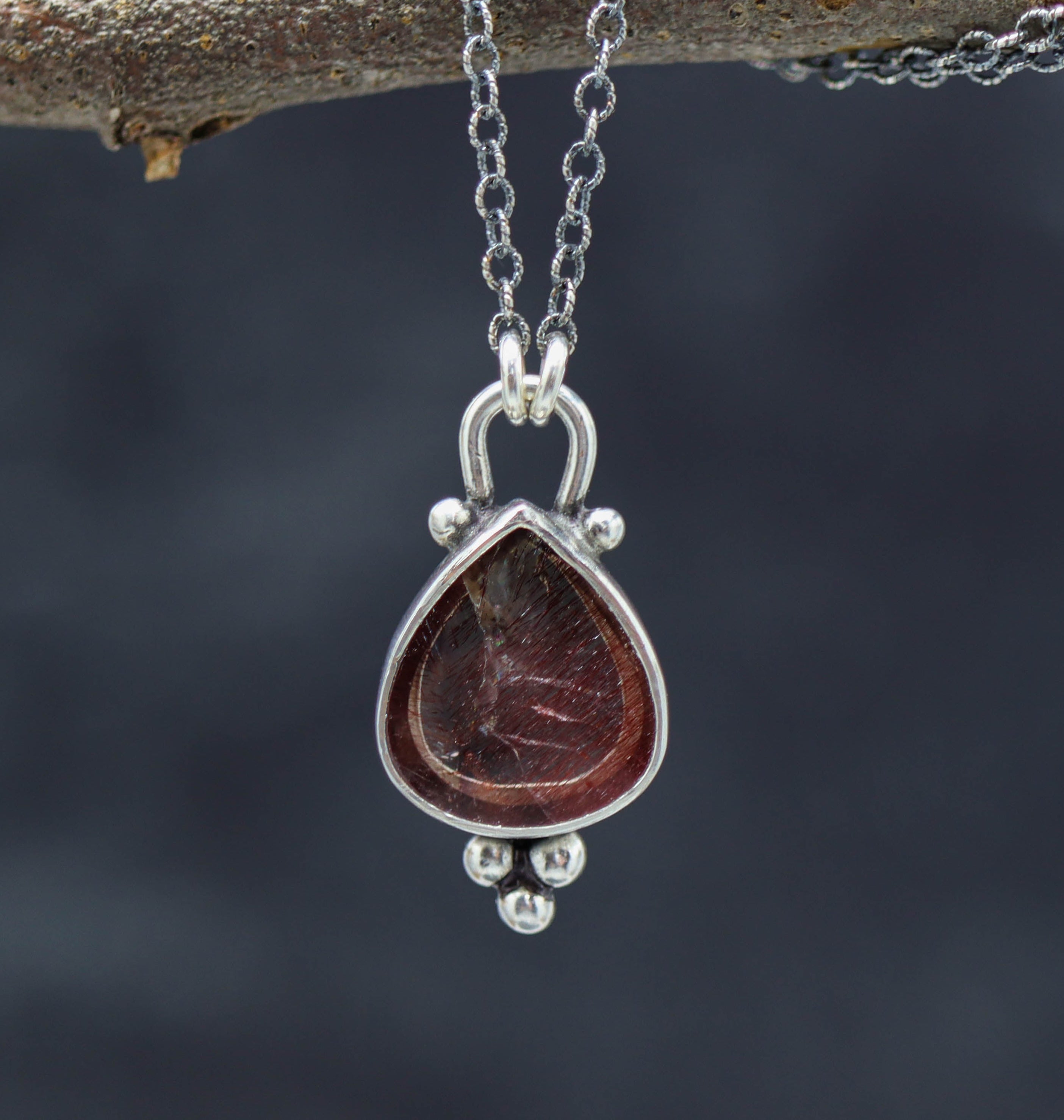 Super Seven Petite Pendant Necklace in Sterling Silver