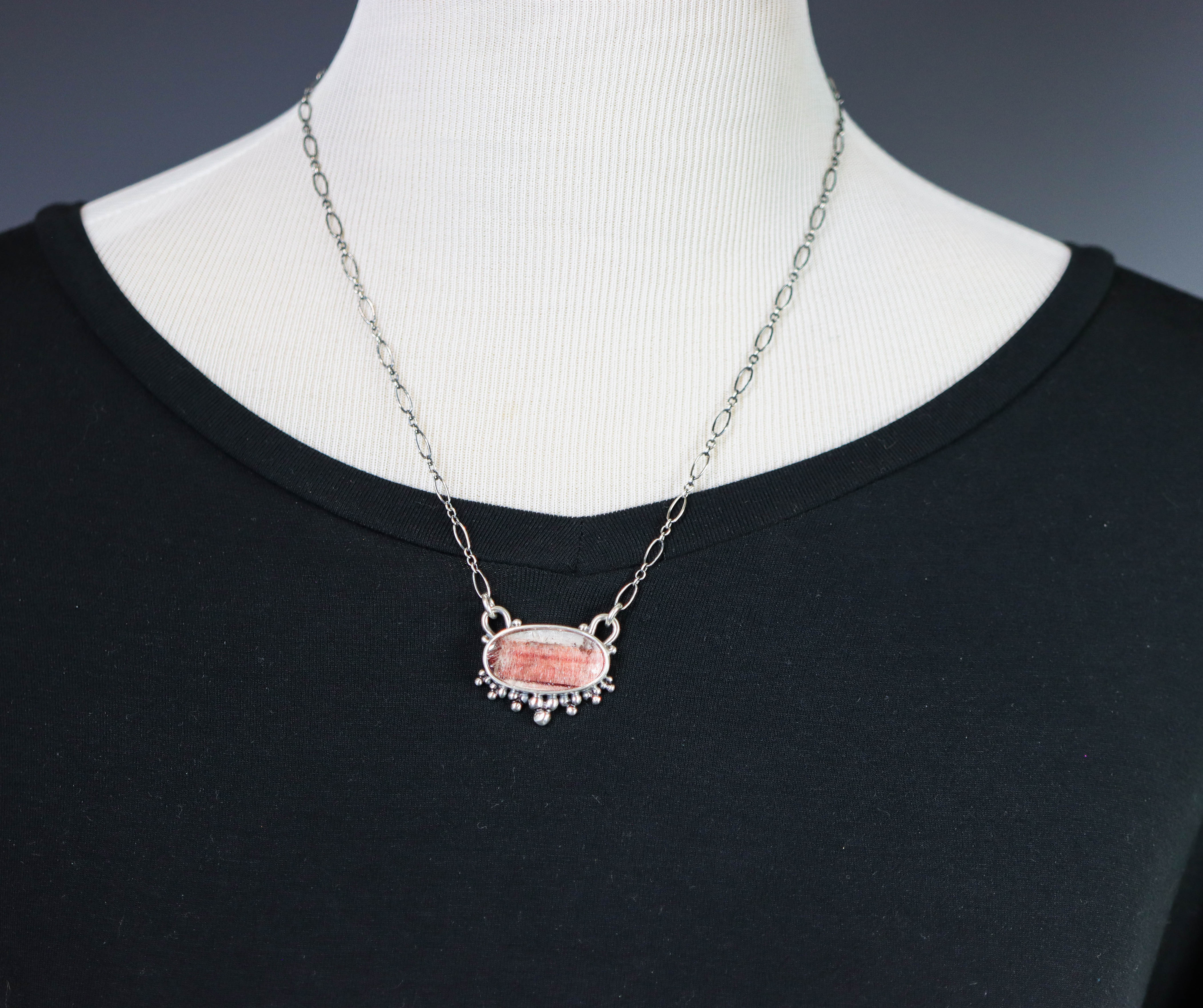 Super Seven or Melody Stone Pendant Necklace in Sterling Silver