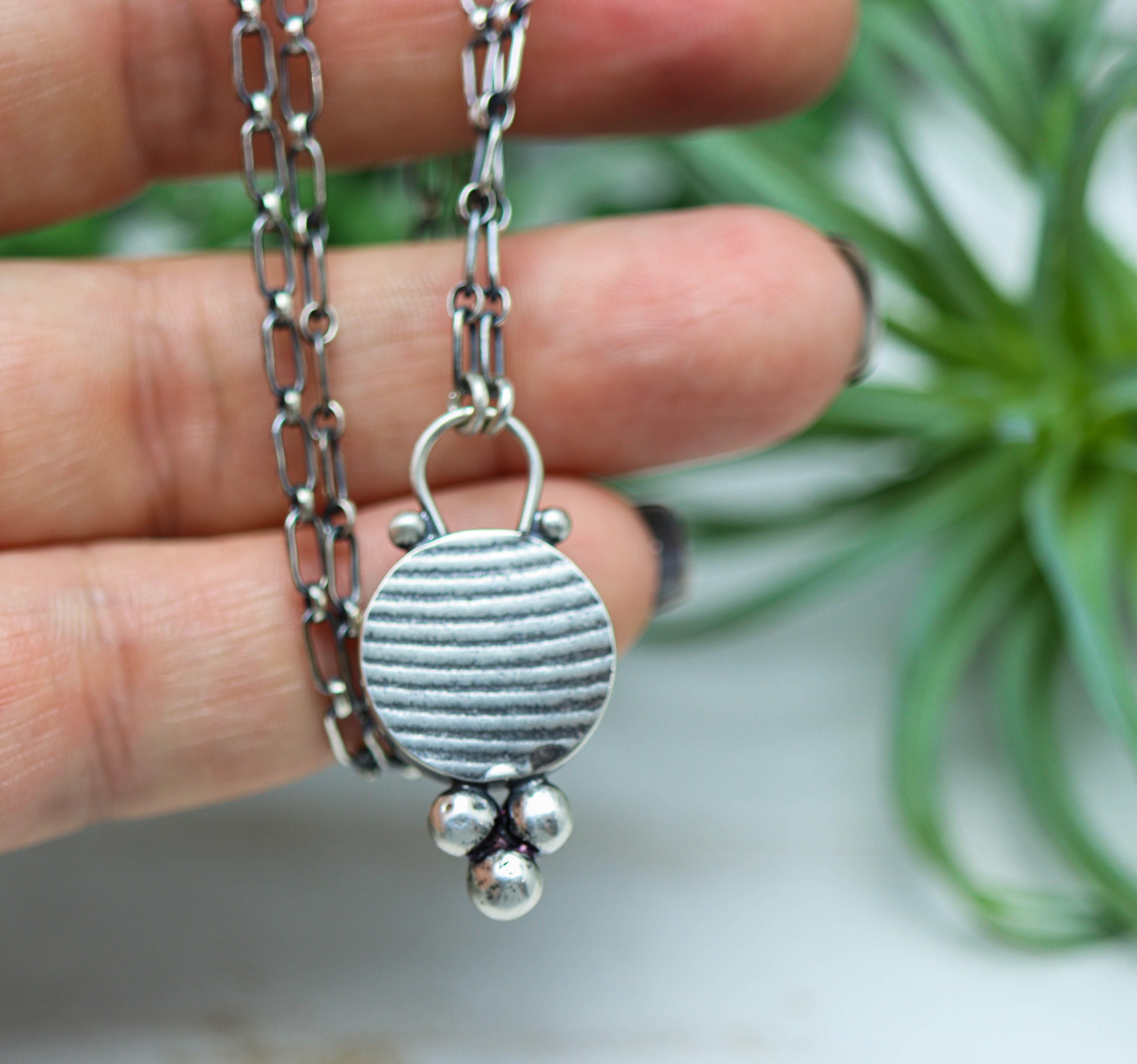 Gilalite Quartz Pendant Necklace Sterling Silver