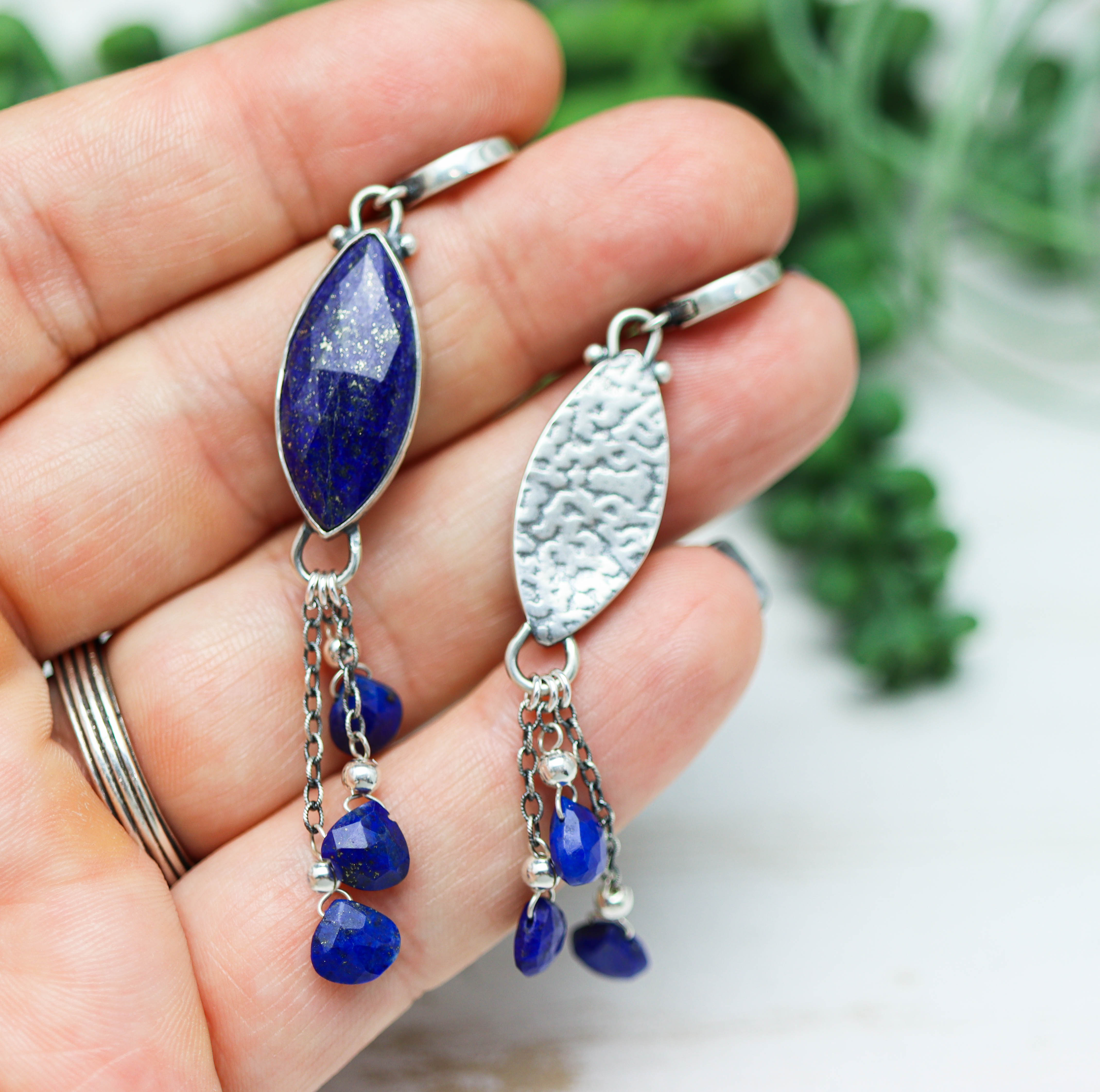 Lapis Lazuli Sterling Silver Earrings