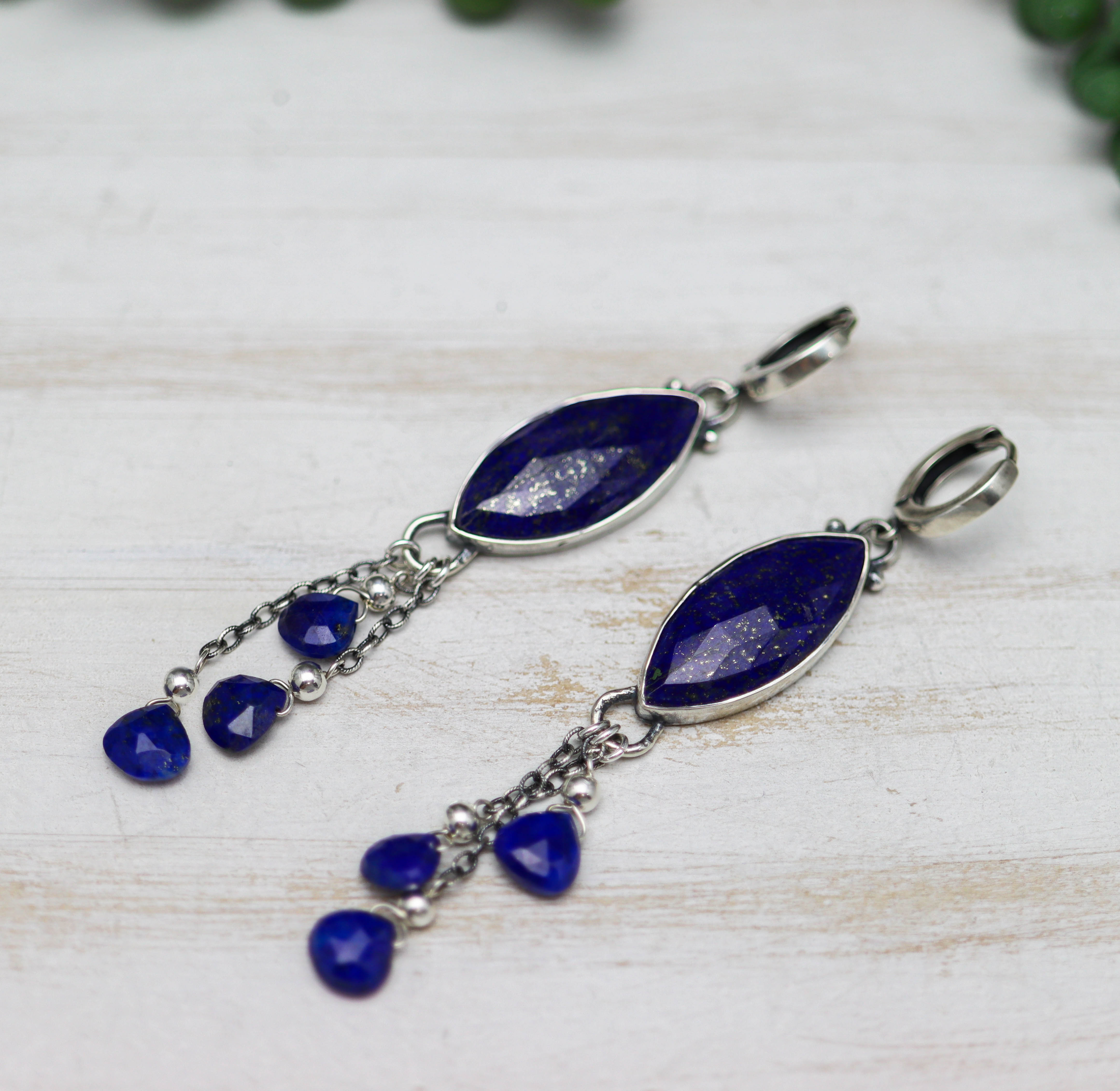 Lapis Lazuli Sterling Silver Earrings