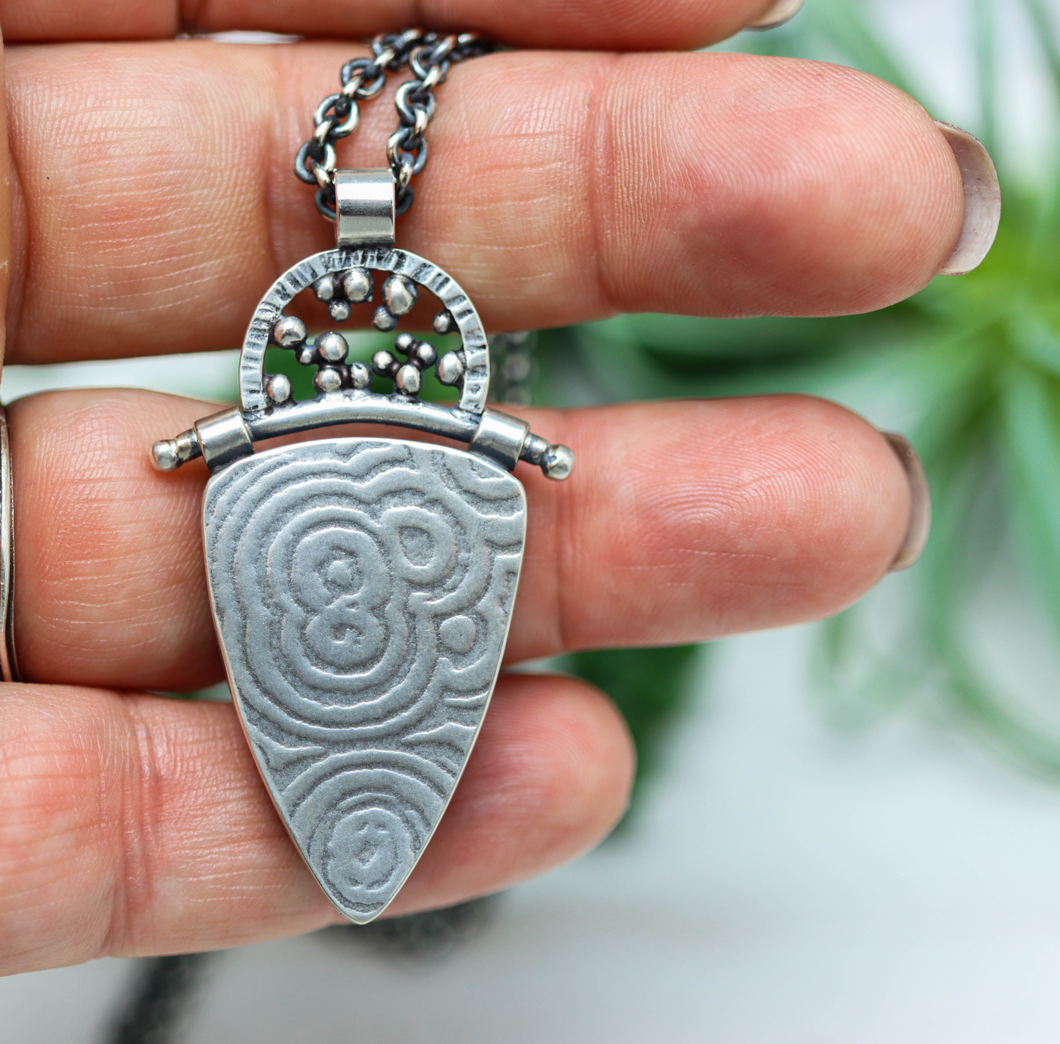 Laguna Agate Pendant Necklace Sterling Silver