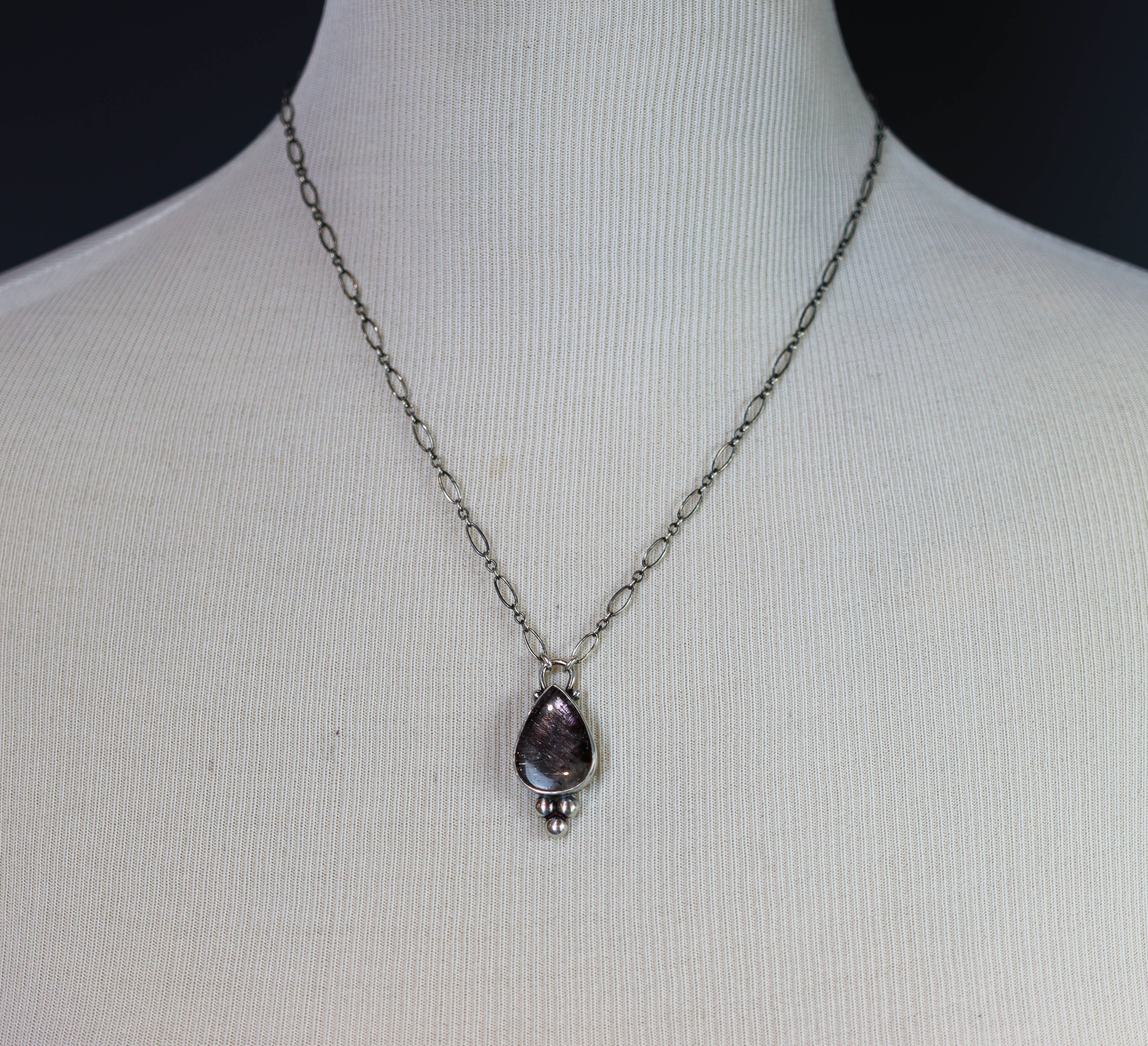 Super Seven or Melody Stone Pendant Sterling Silver Gemstone Necklace