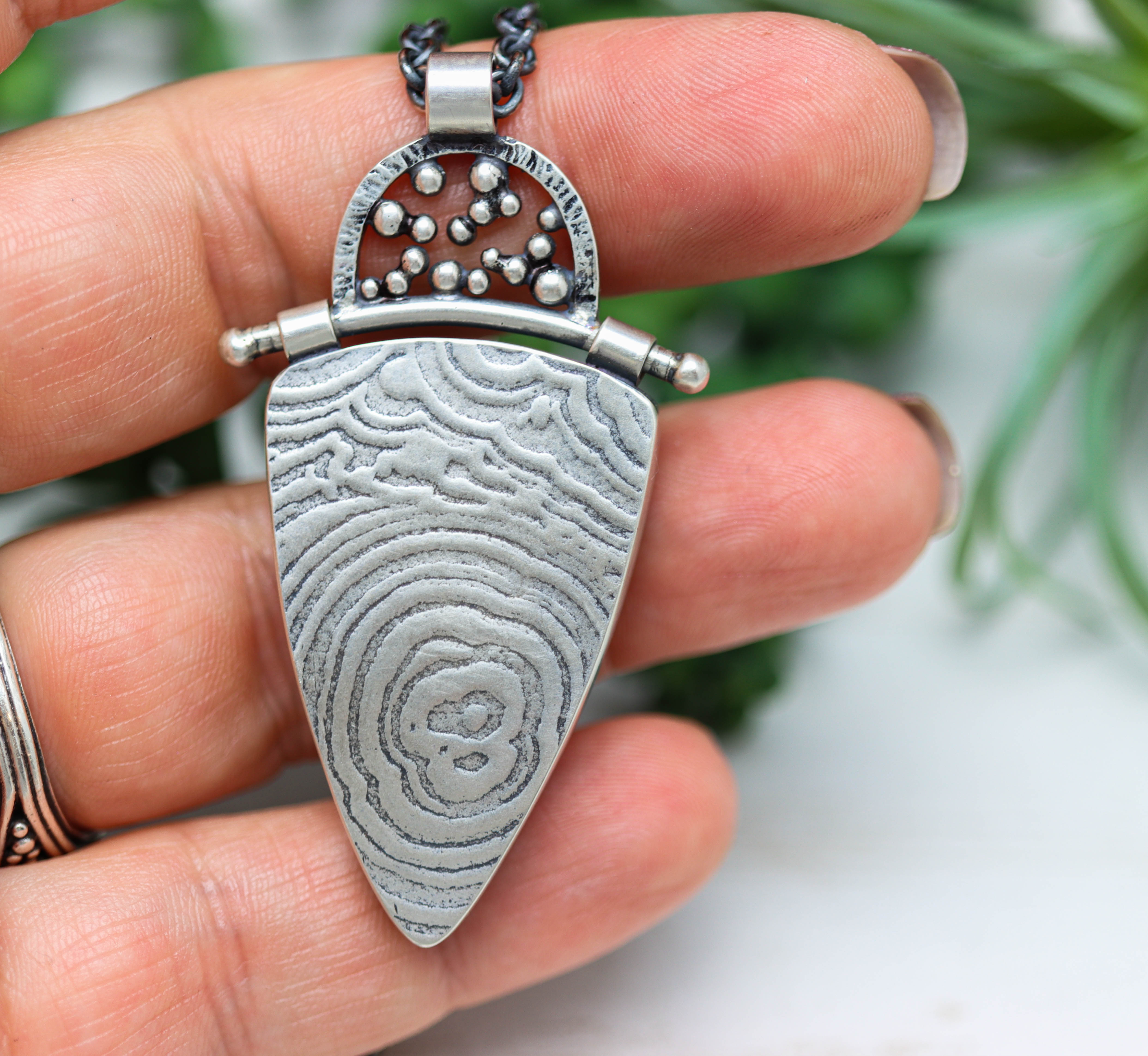 Laguna Agate Pendant Necklace Sterling Silver