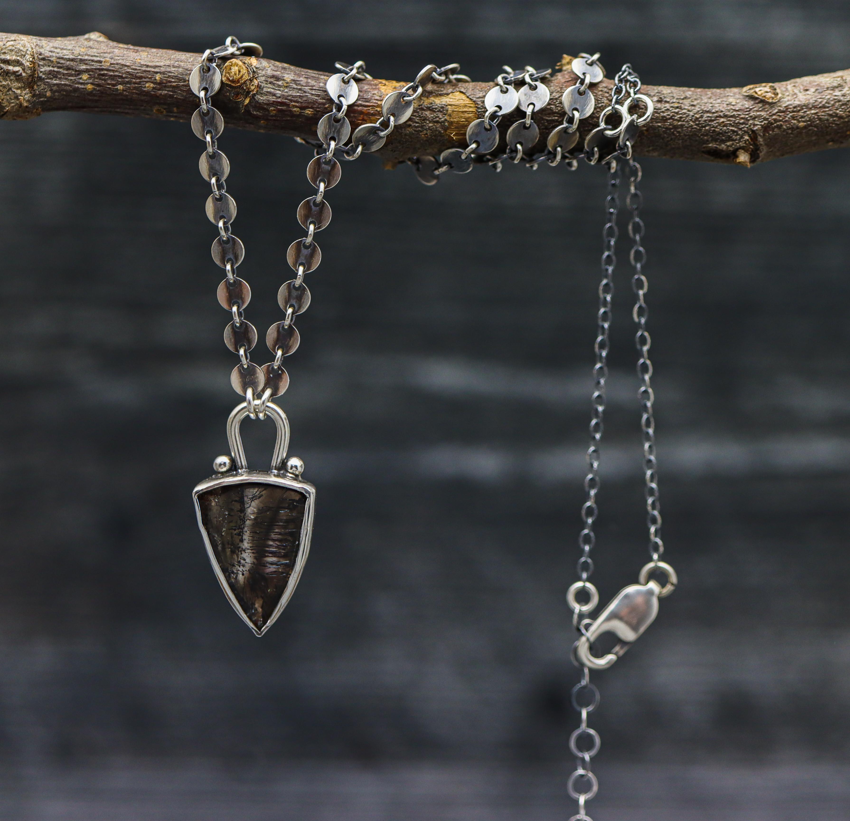 Super Seven or Melody Stone Pendant Sterling Silver One Of a Kind Gemstone Necklace