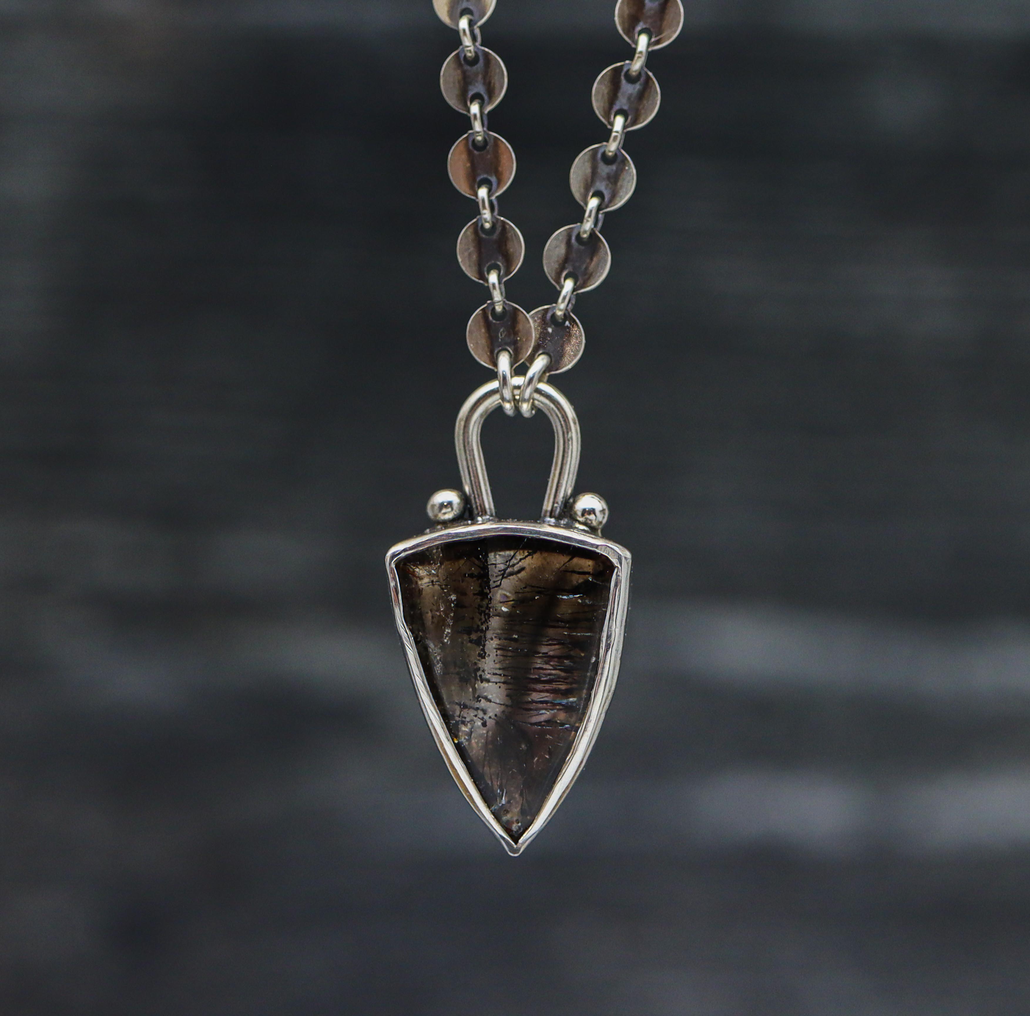 Super Seven or Melody Stone Pendant Sterling Silver One Of a Kind Gemstone Necklace