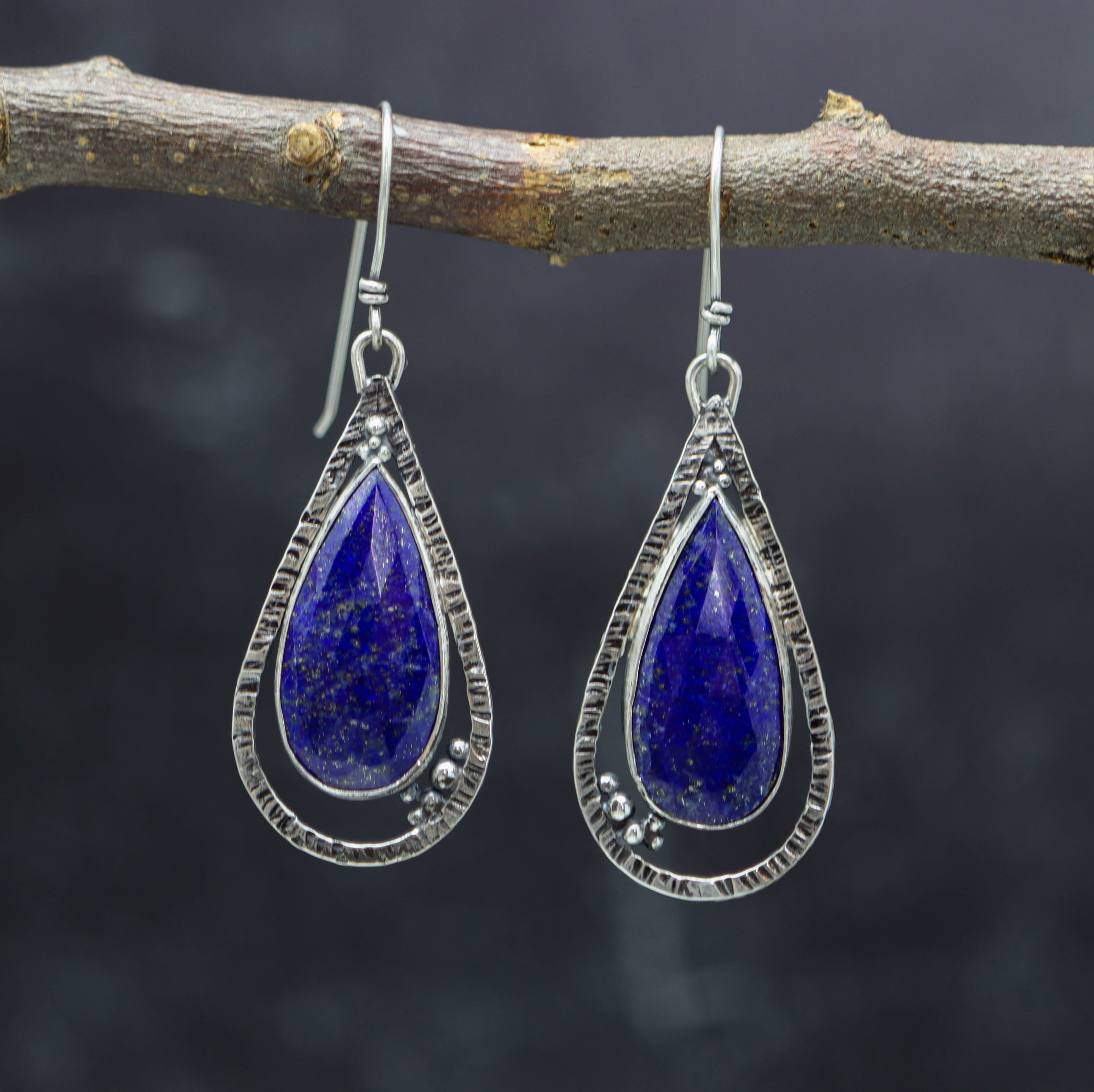 Lapis Lazuli Sterling Silver Earrings