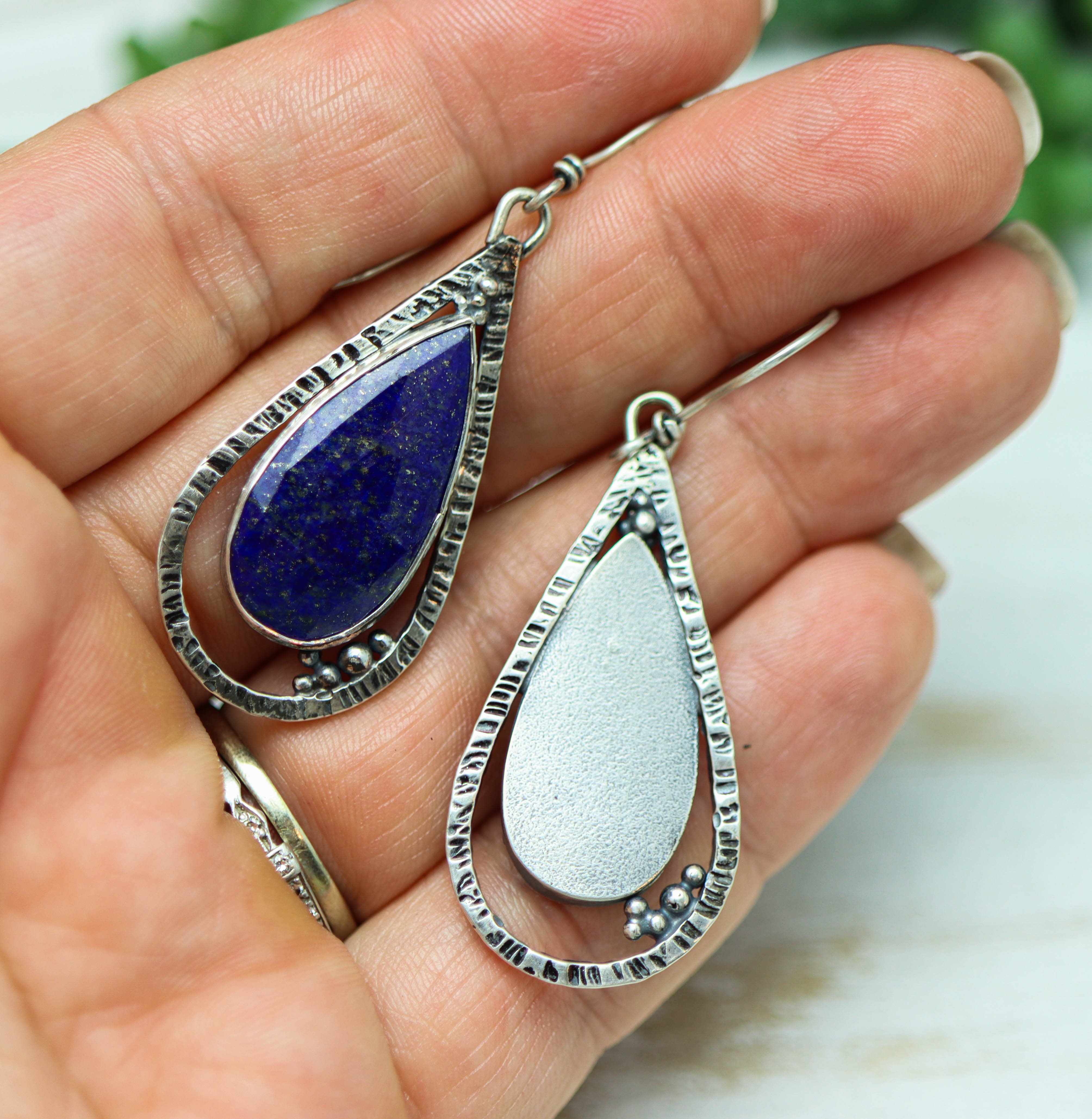 Lapis Lazuli Sterling Silver Earrings