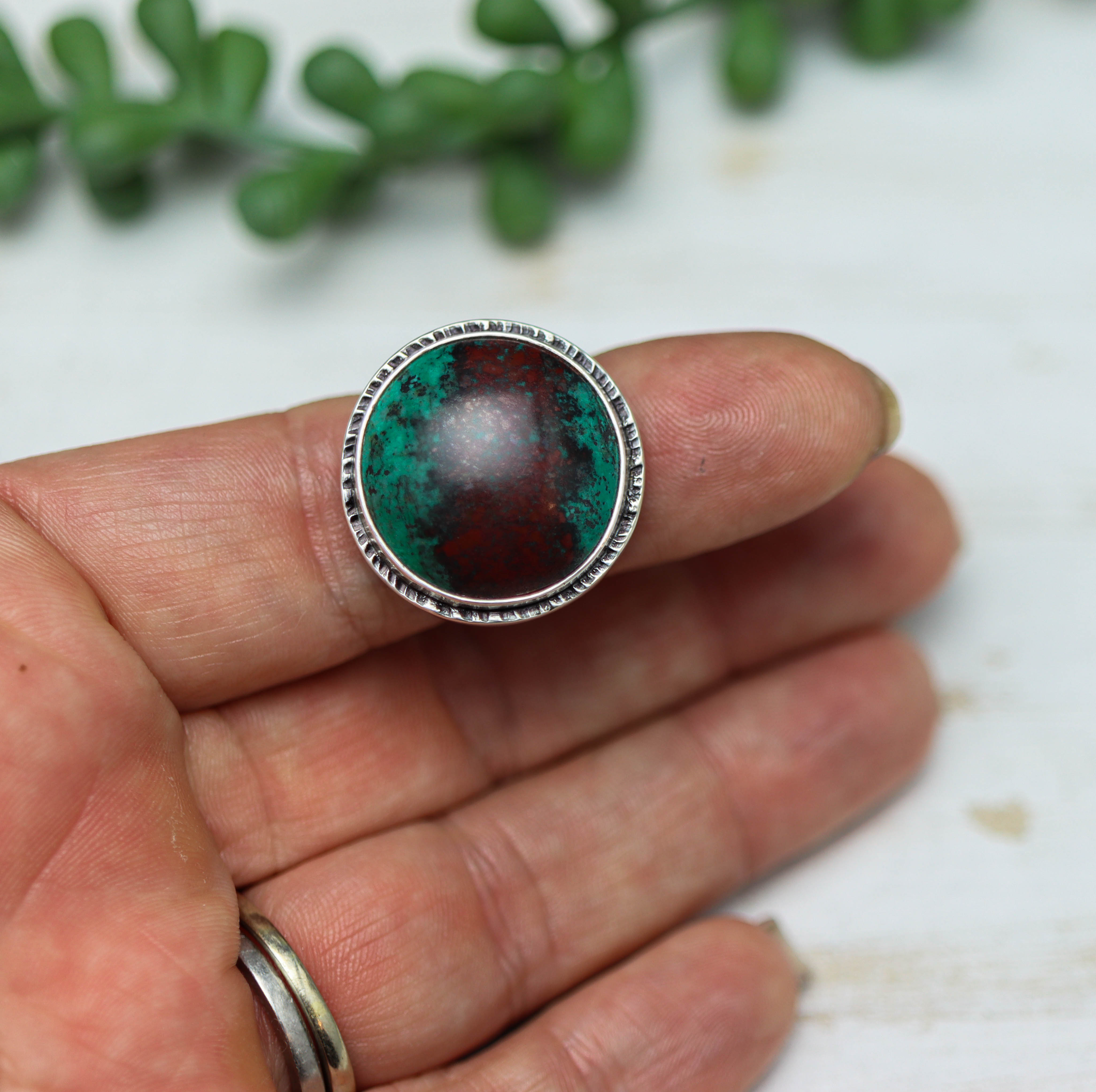 Sonoran Sunrise Sterling Silver Wide Band Ring