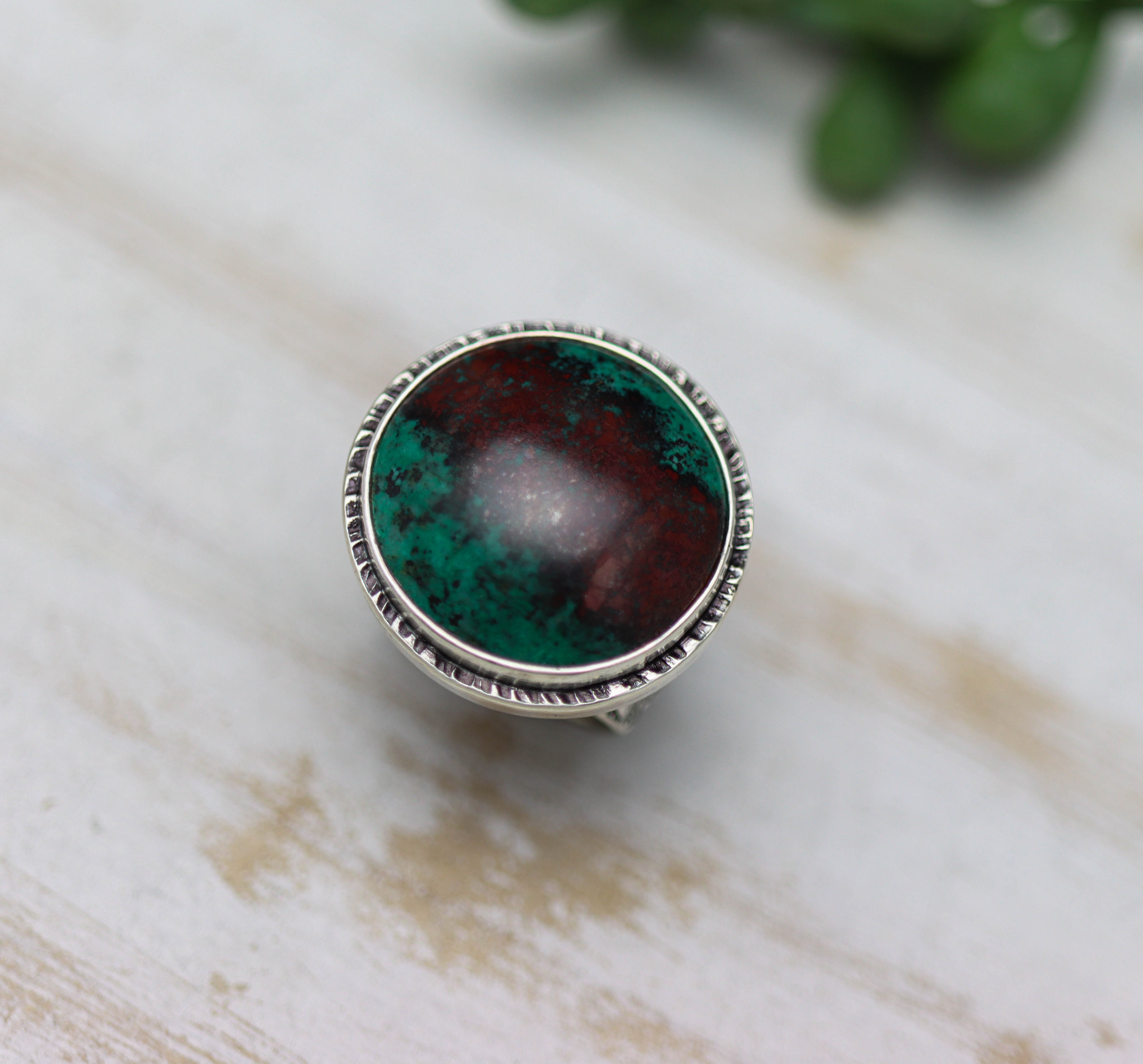 Sonoran Sunrise Sterling Silver Wide Band Ring