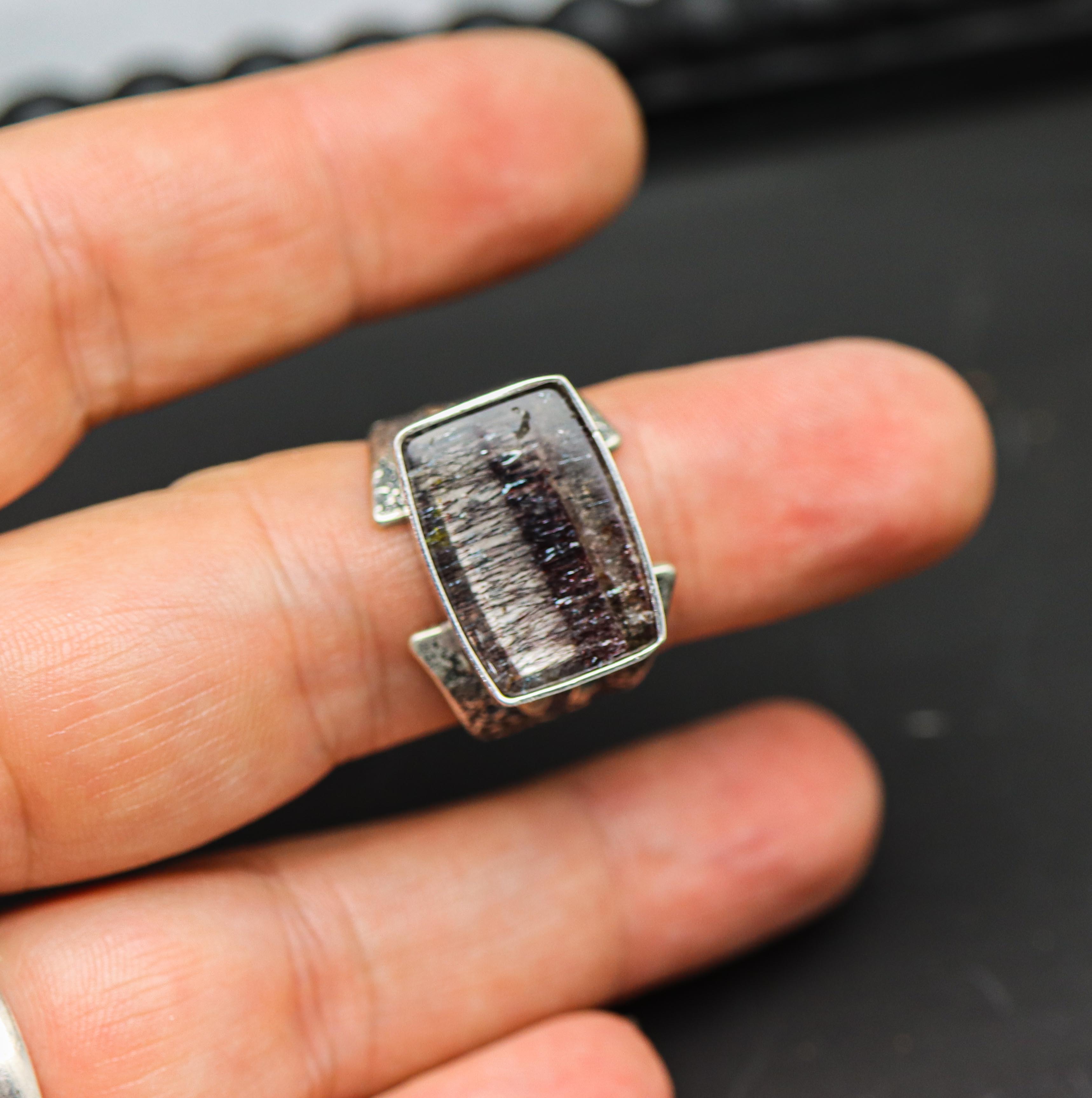 Super 7 or Melody Stone Sterling Silver Made to Finish Ring