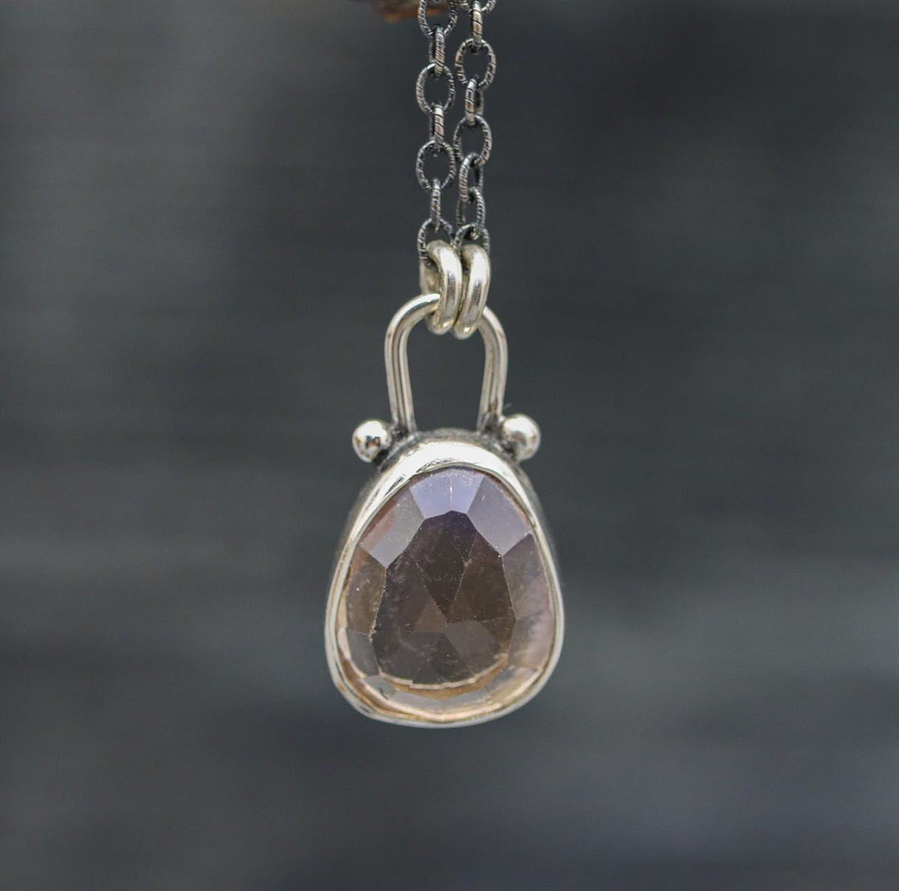 Ametrine Petite Pendant Necklace in Sterling Silver