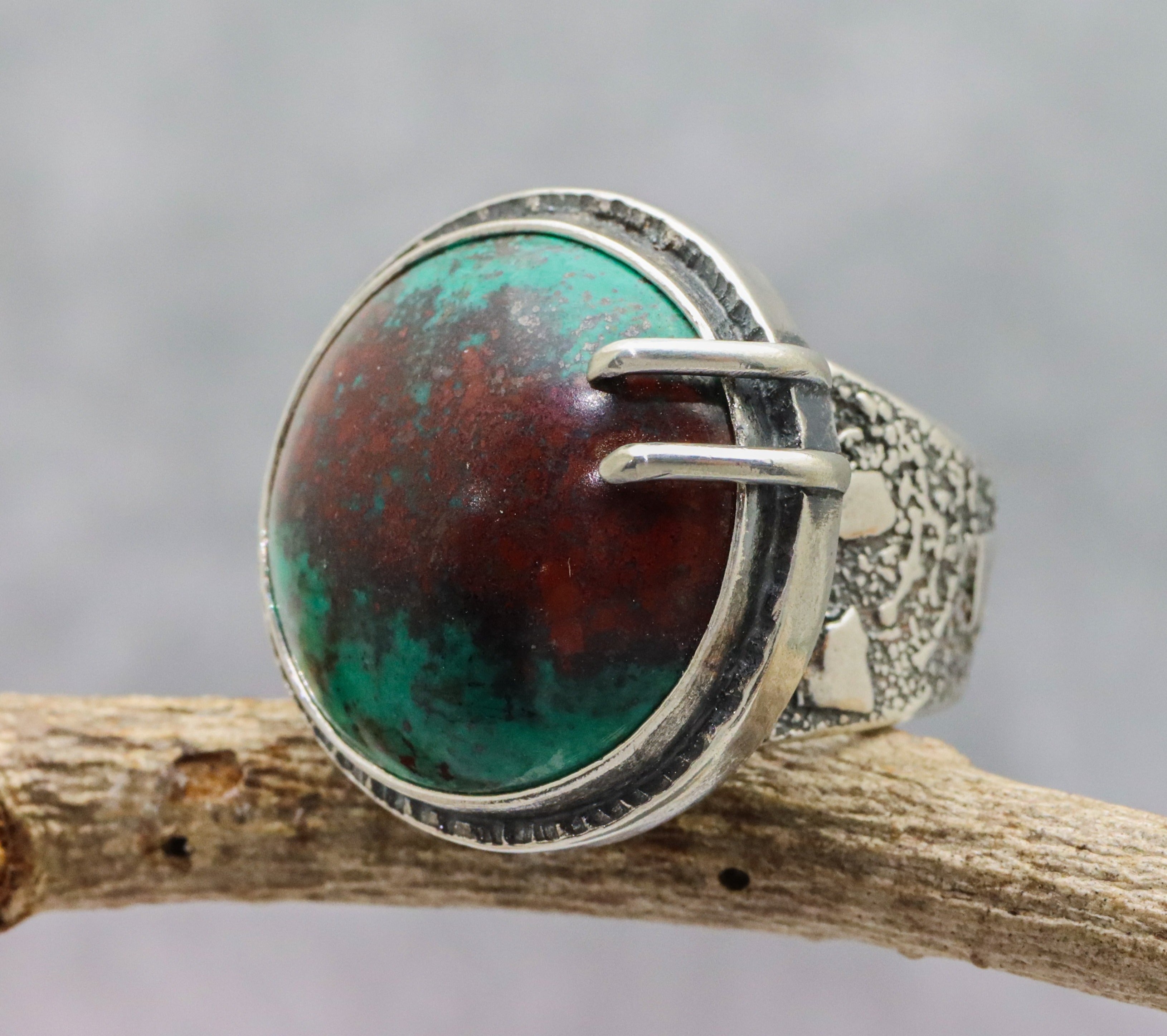 Sonoran Sunrise Sterling Silver Wide Band Ring