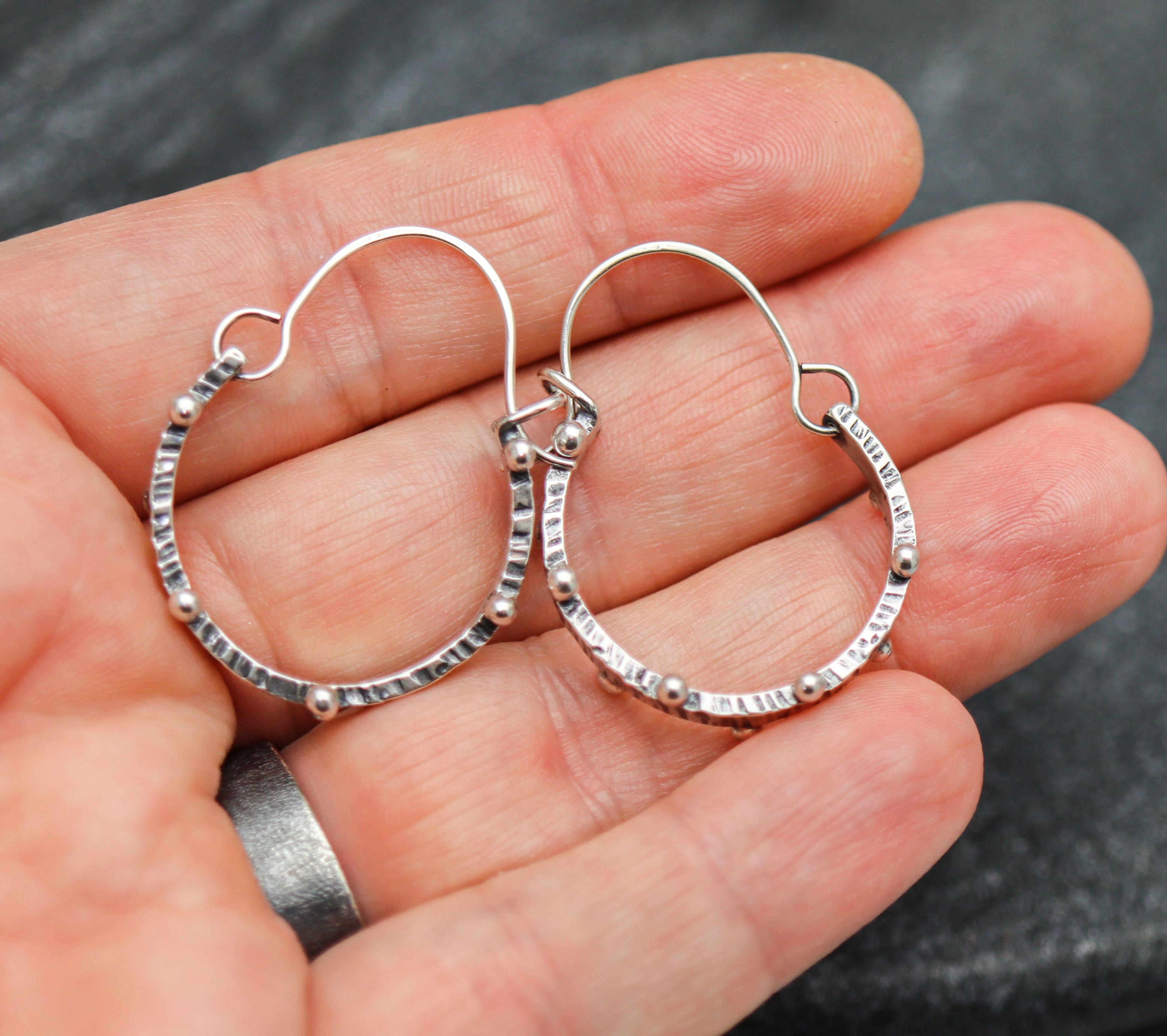 Dew Drops Hoop Earrings Made to Order