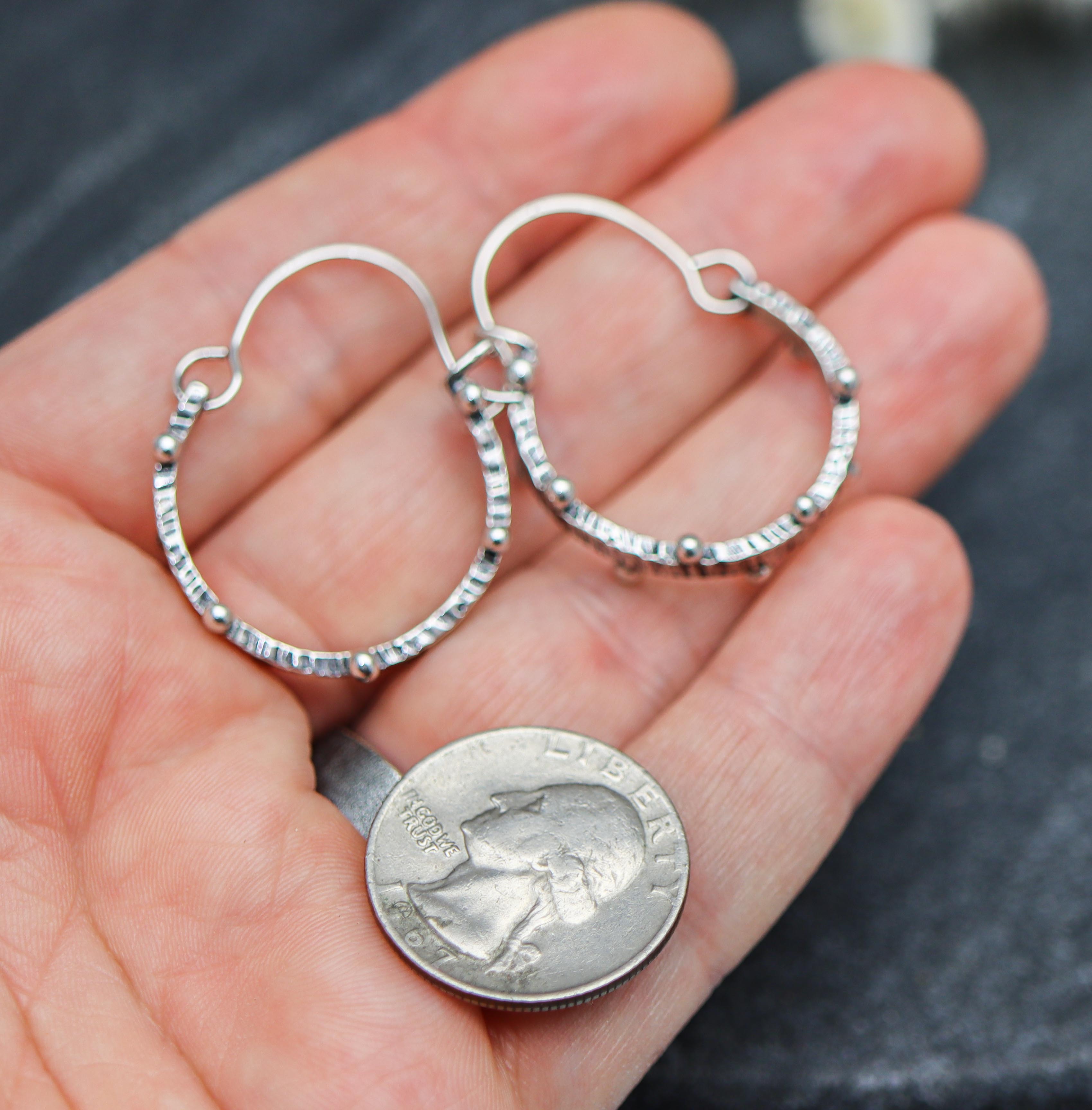 Dew Drops Hoop Earrings Made to Order