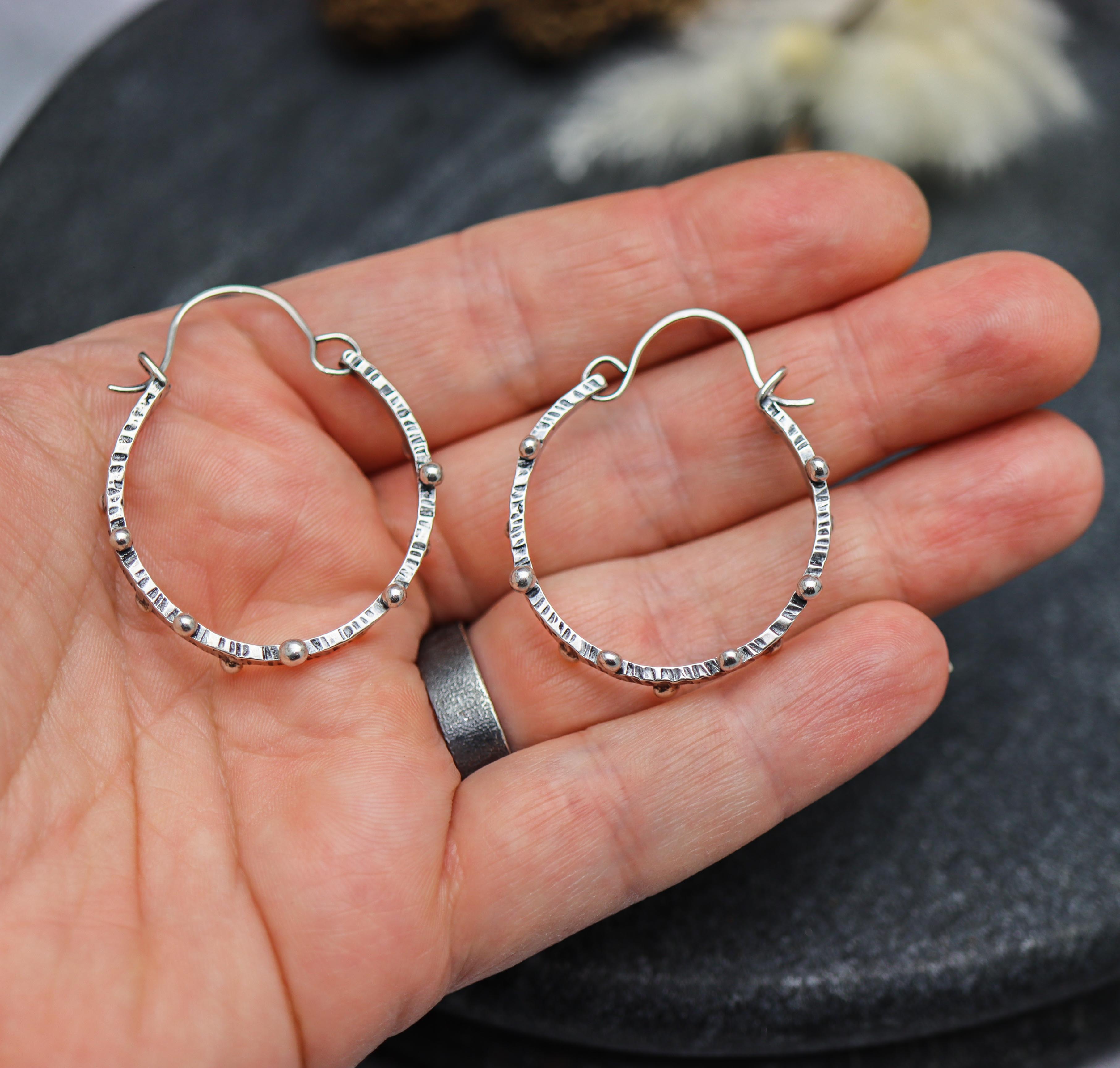 Dew Drops Hoop Earrings Made to Order