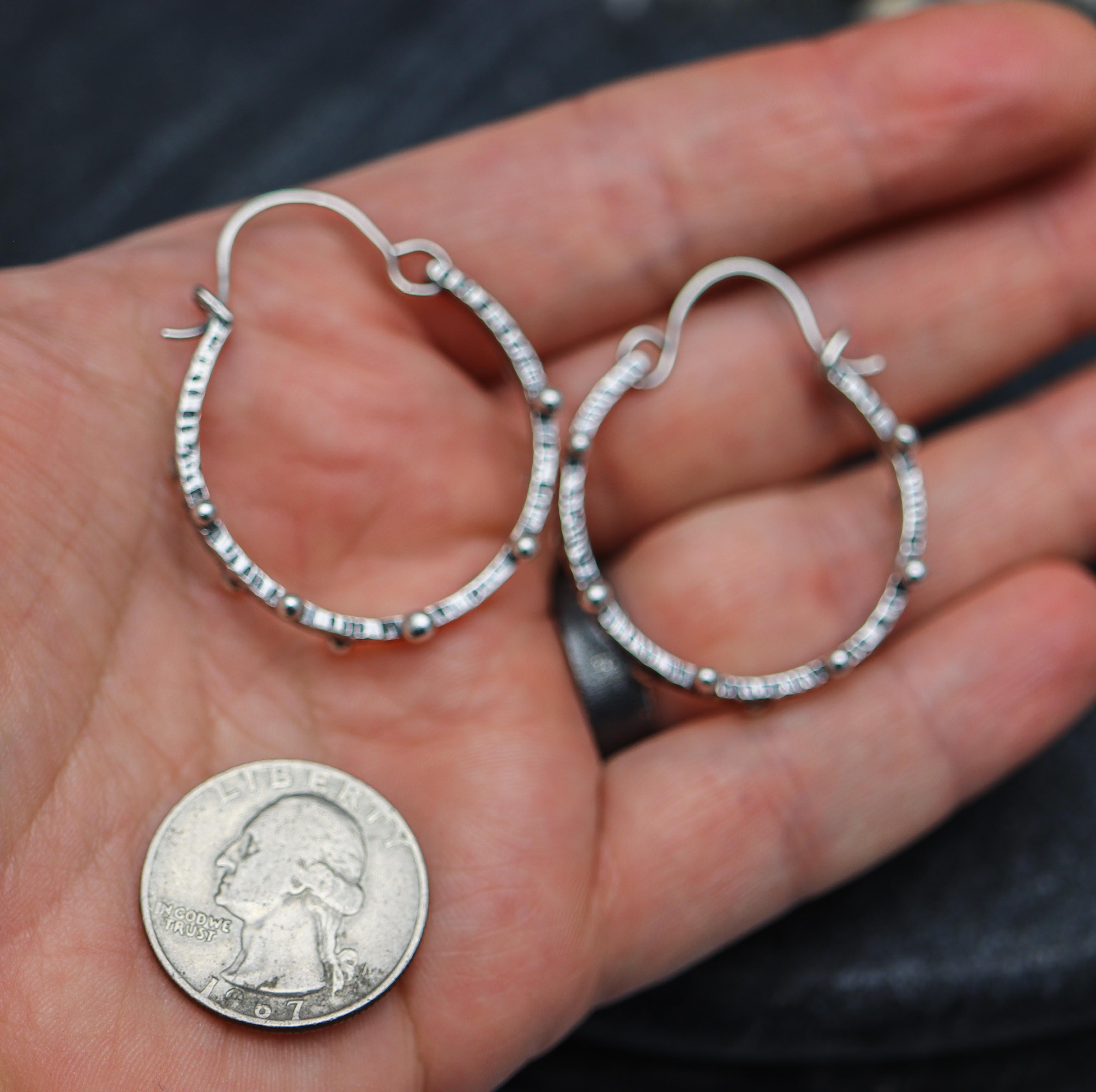 Dew Drops Hoop Earrings Made to Order