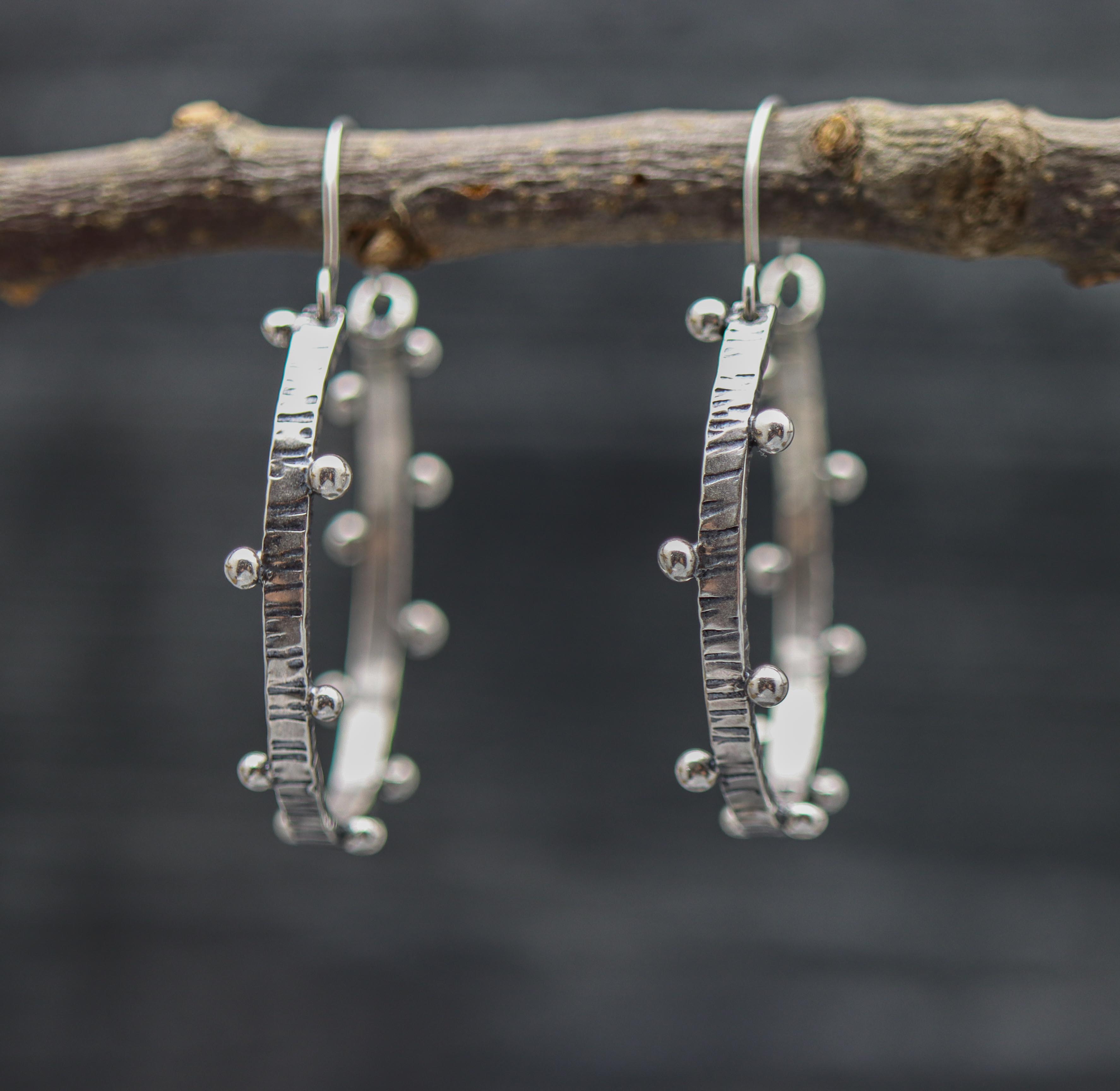 Dew Drops Hoop Earrings Made to Order