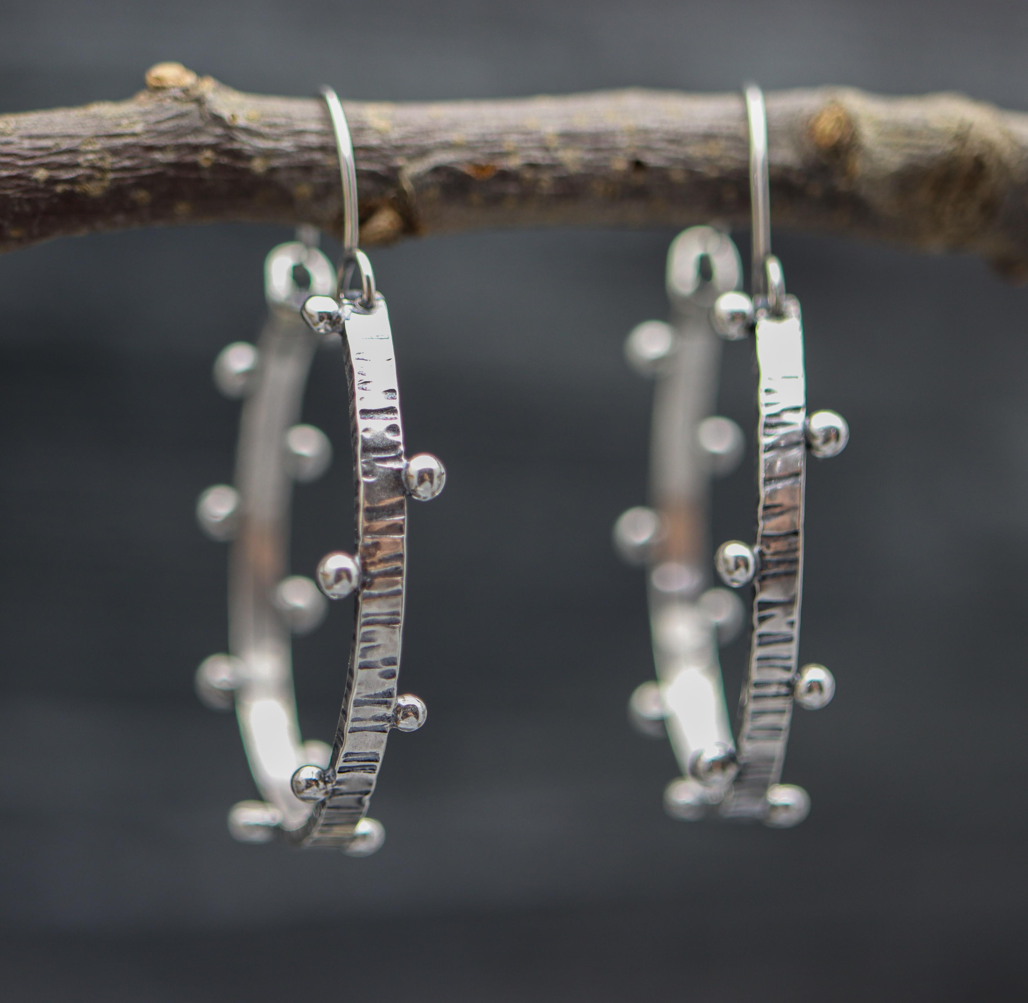 Dew Drops Hoop Earrings Made to Order