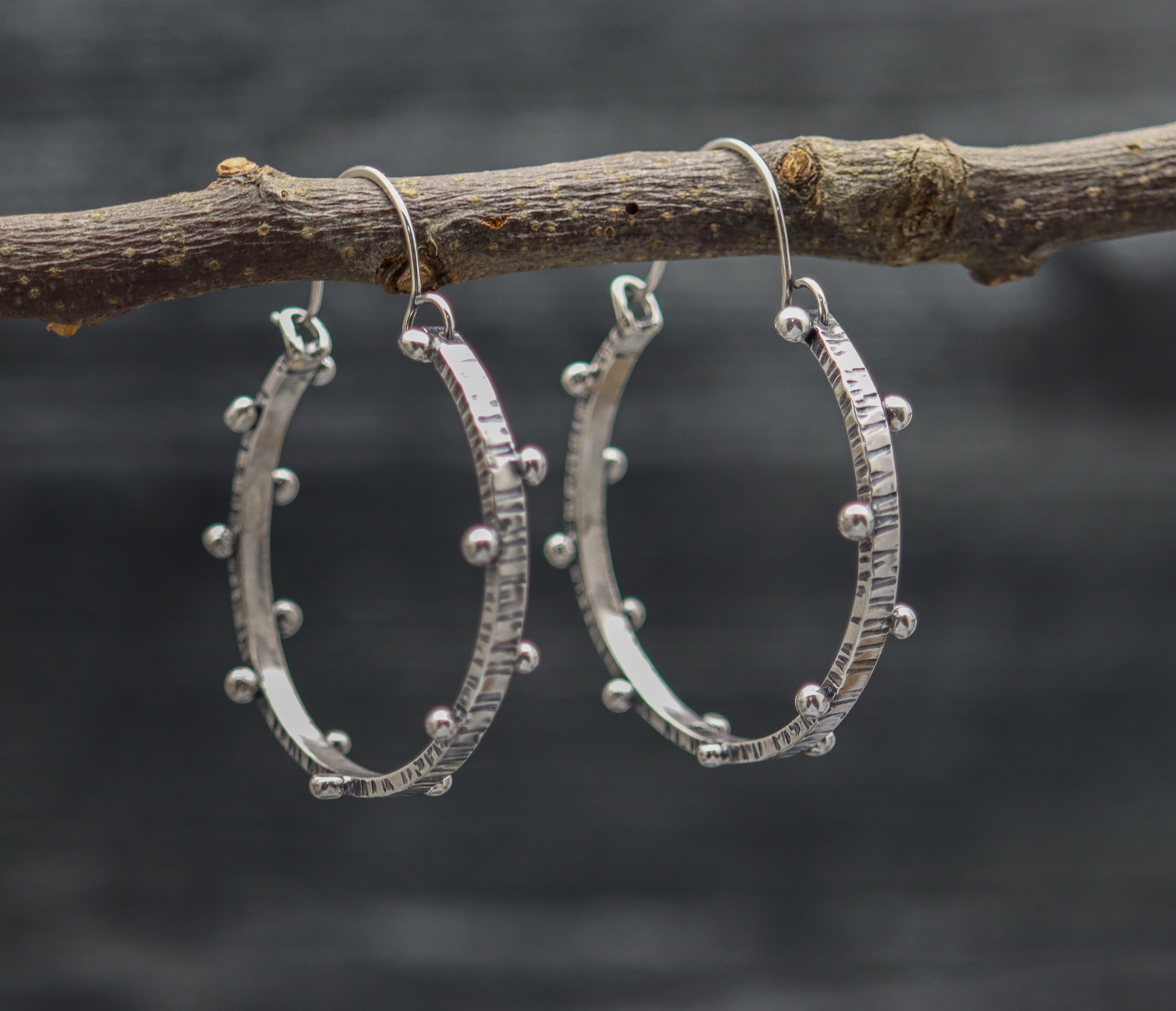 Dew Drops Hoop Earrings Made to Order