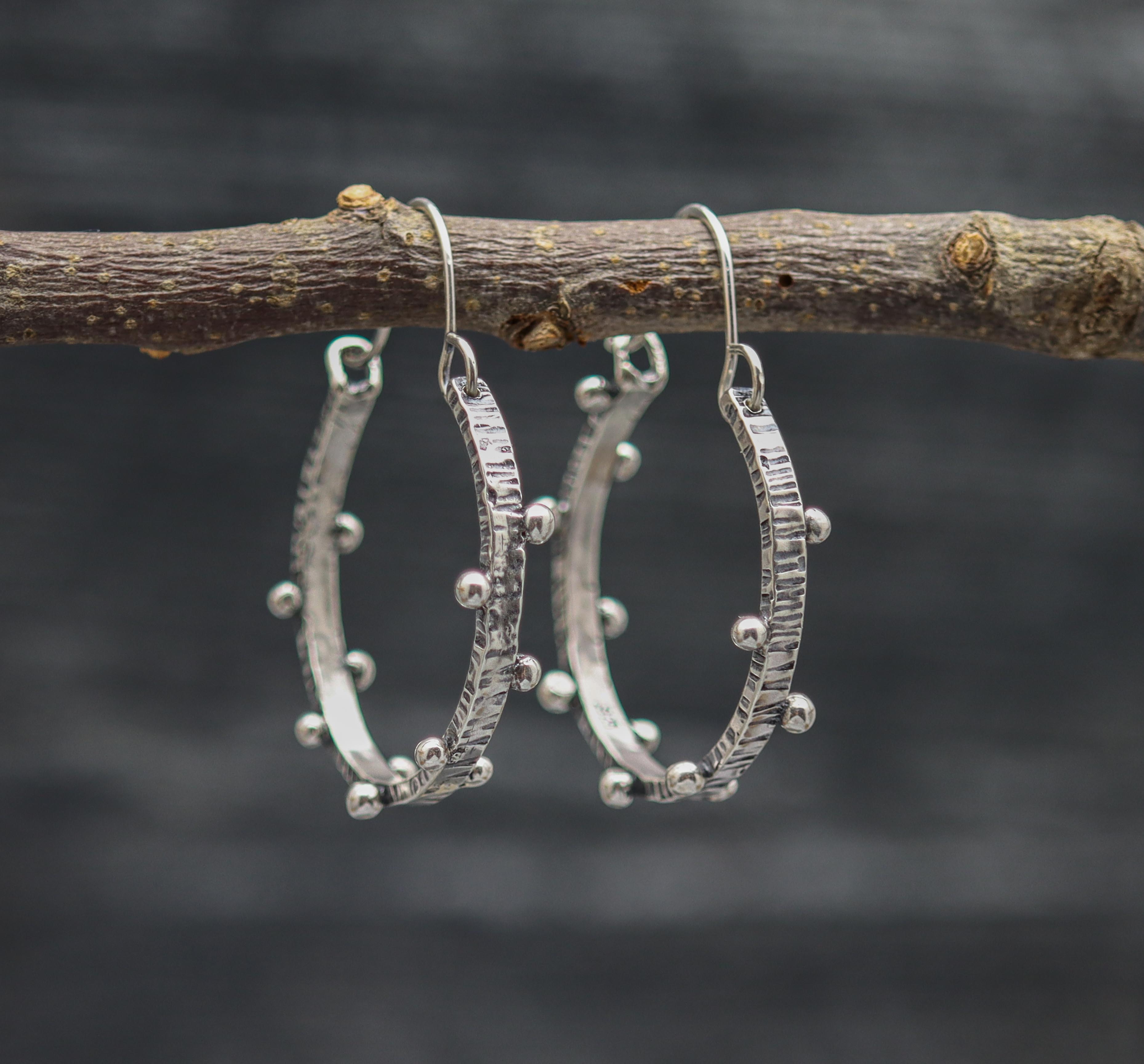 Dew Drops Hoop Earrings Made to Order