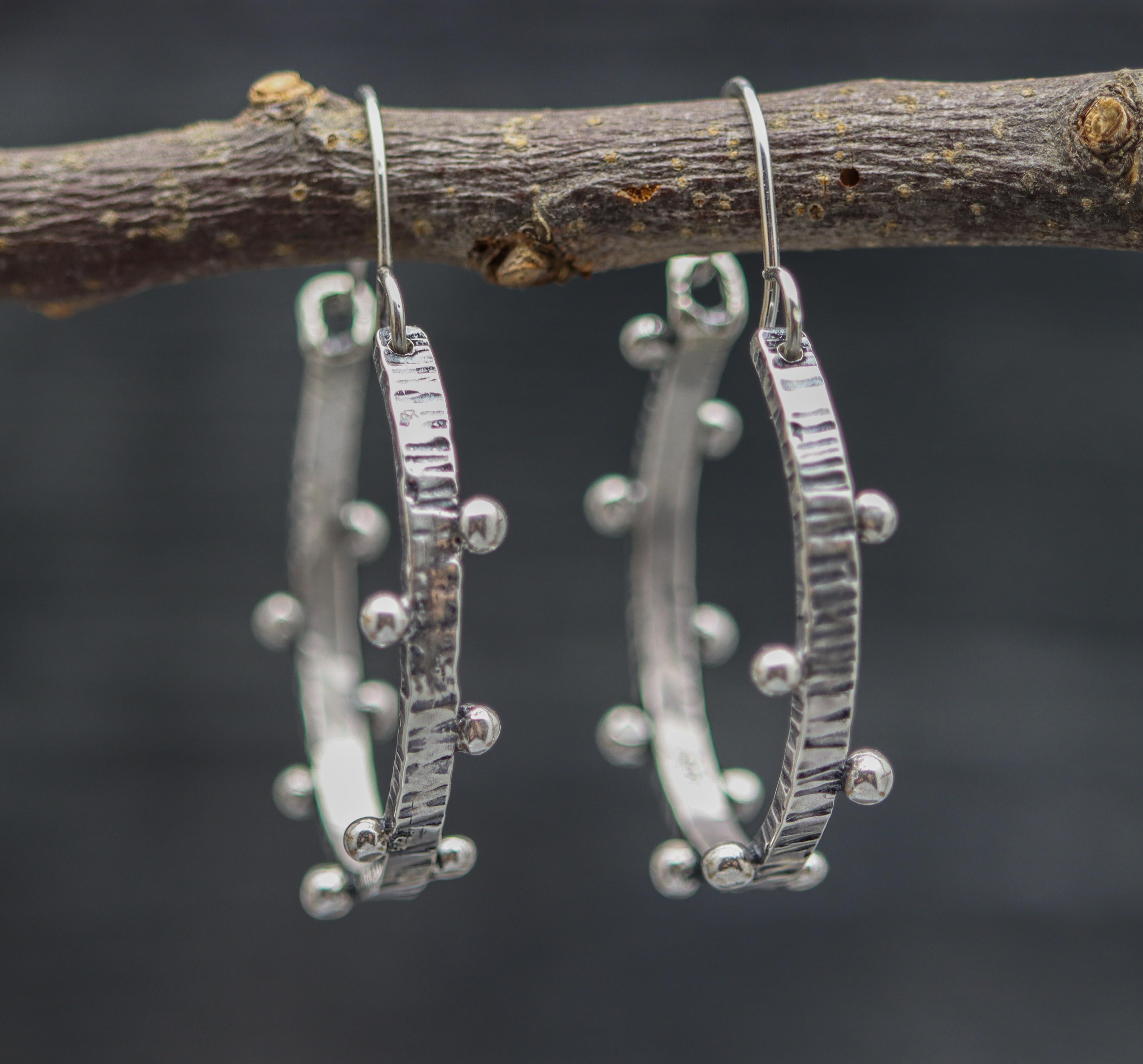 Dew Drops Hoop Earrings Made to Order