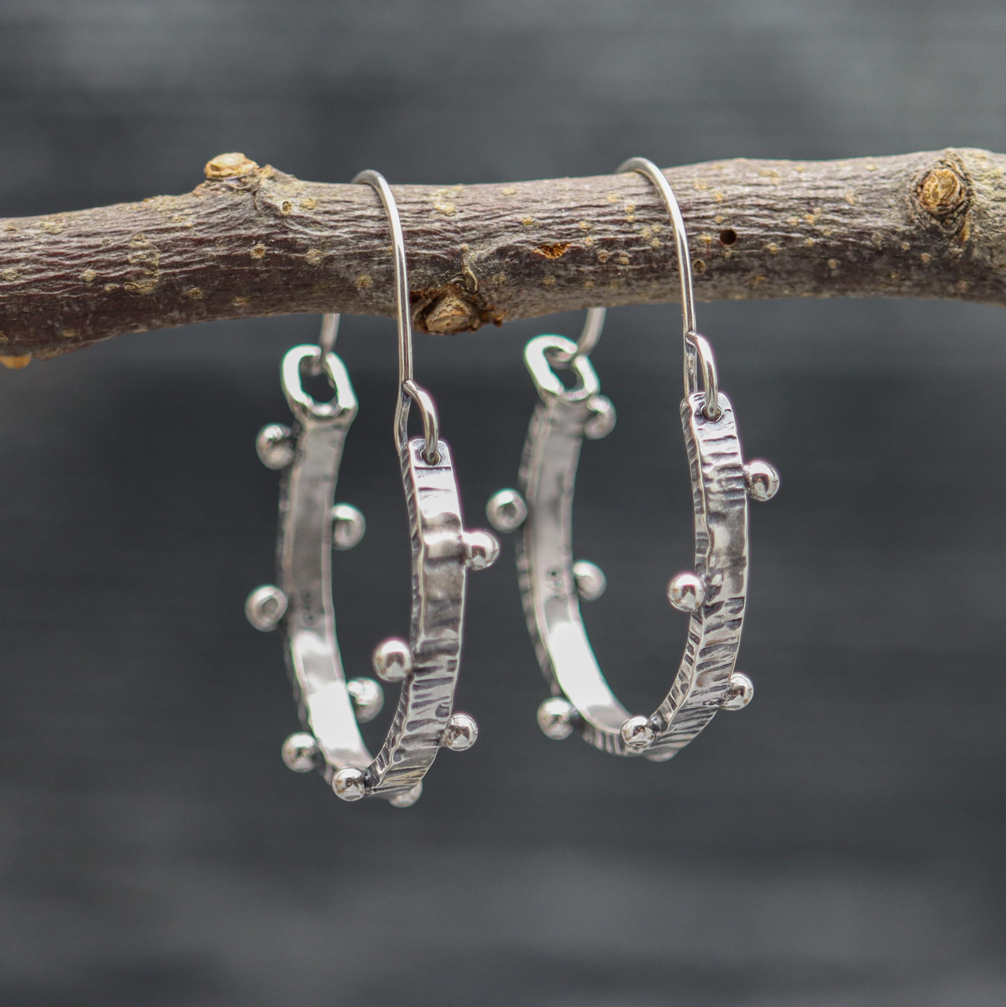 Dew Drops Hoop Earrings Made to Order