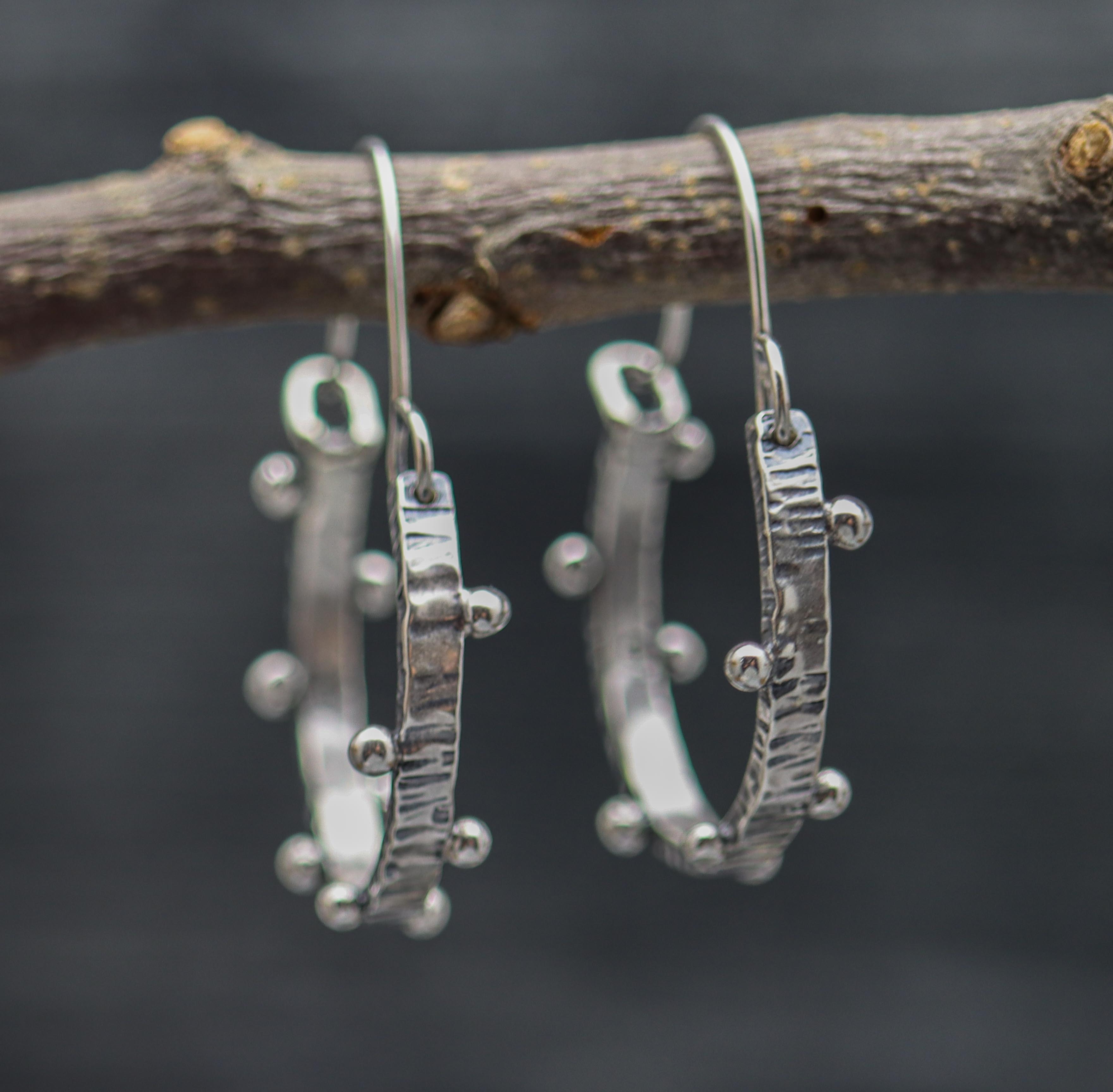 Dew Drops Hoop Earrings Made to Order