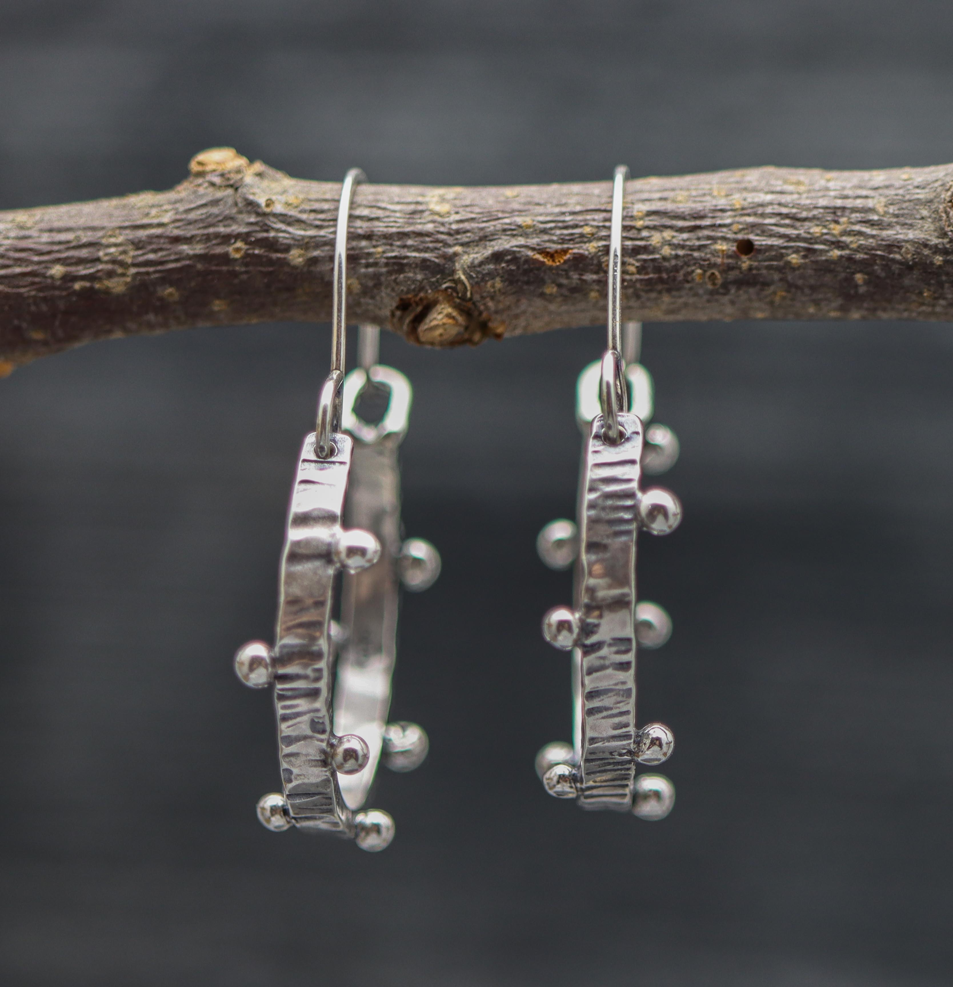 Dew Drops Hoop Earrings Made to Order