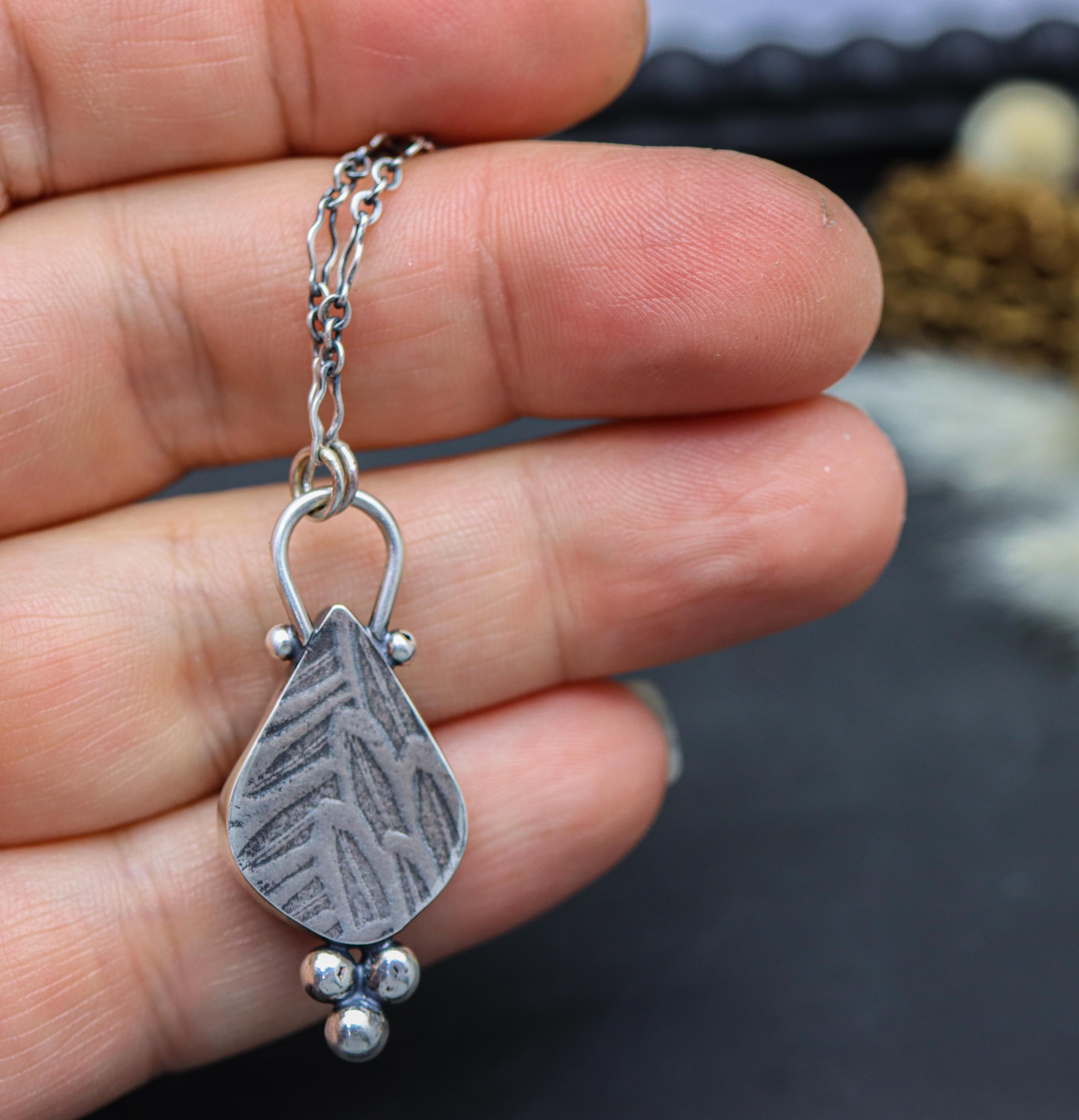 Owyhee Jasper Pendant Necklace in Sterling Silver