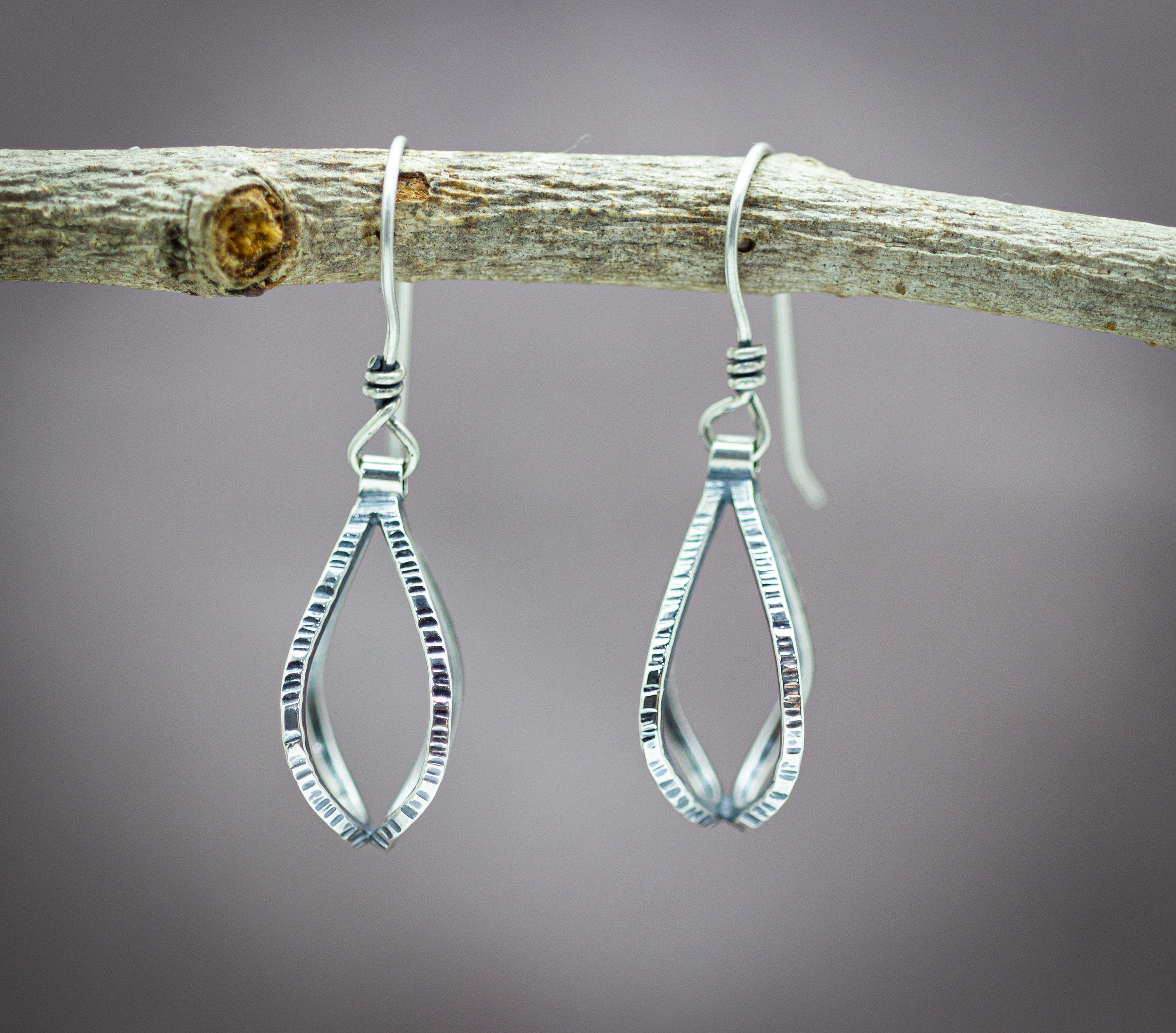 Double Hoop Earrings Sterling Silver Made To Order