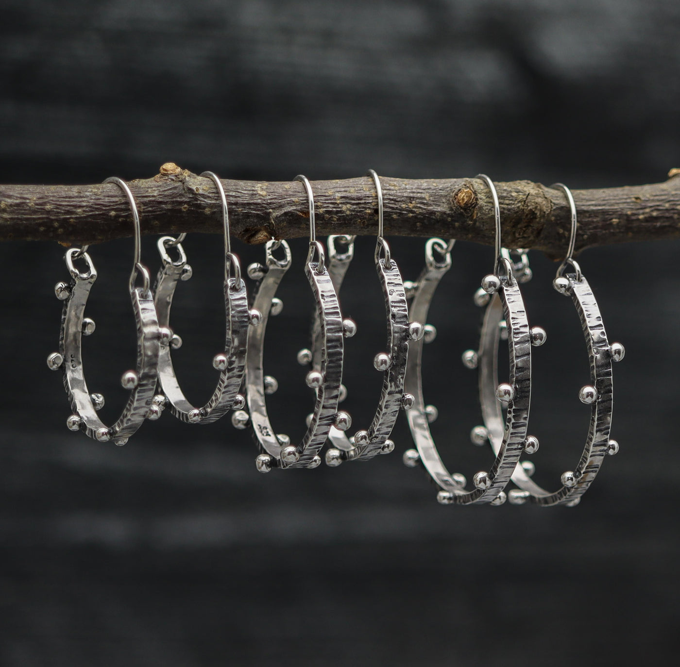 Silver earrings s f