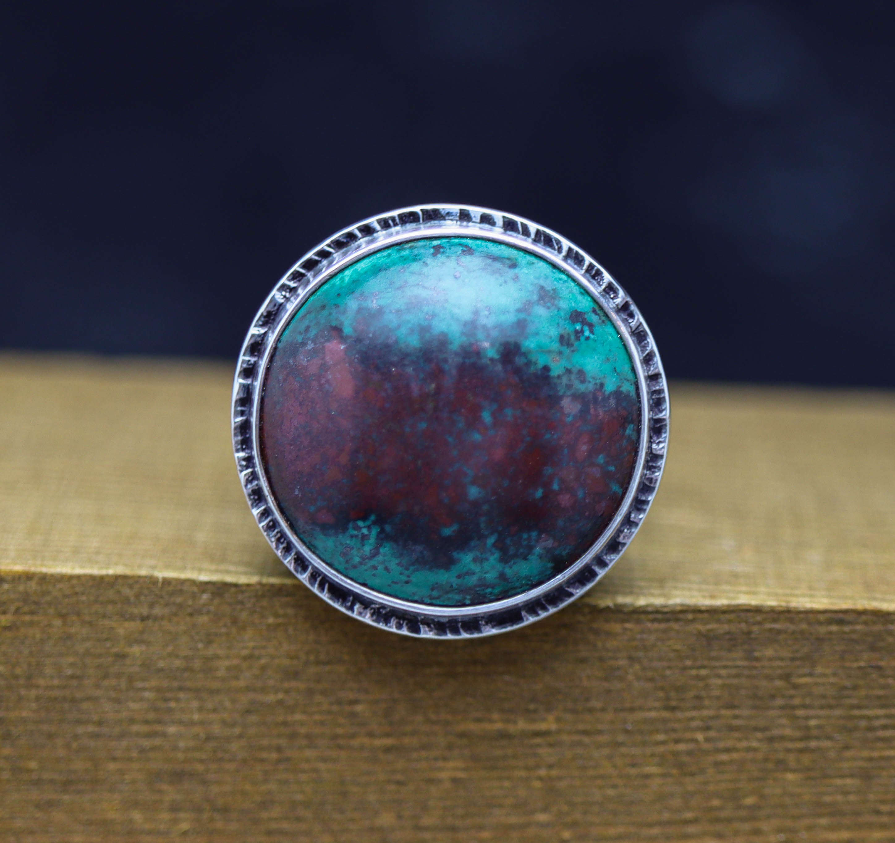 Sonoran Sunrise Sterling Silver Wide Band Ring