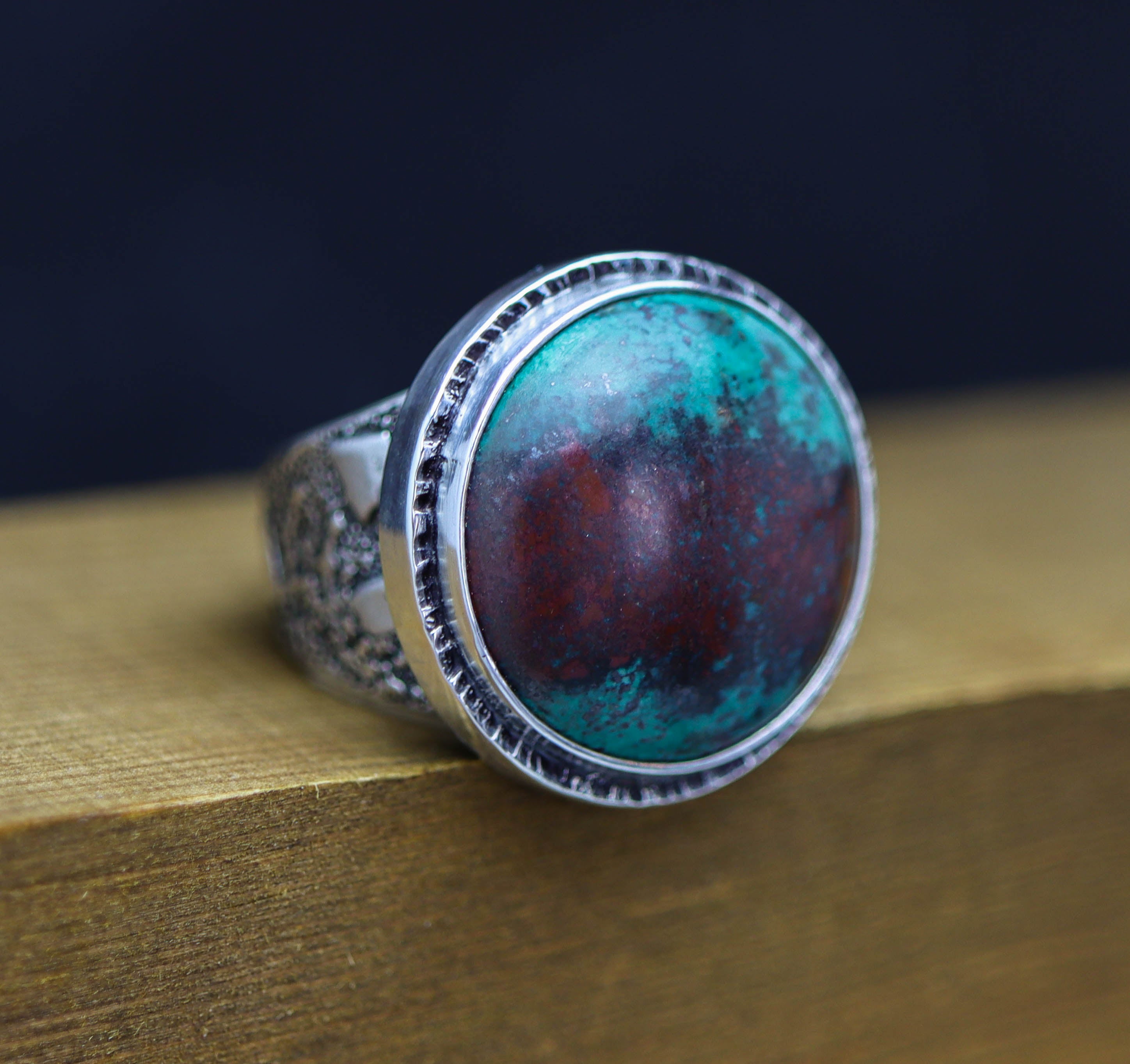 Sonoran Sunrise Sterling Silver Wide Band Ring