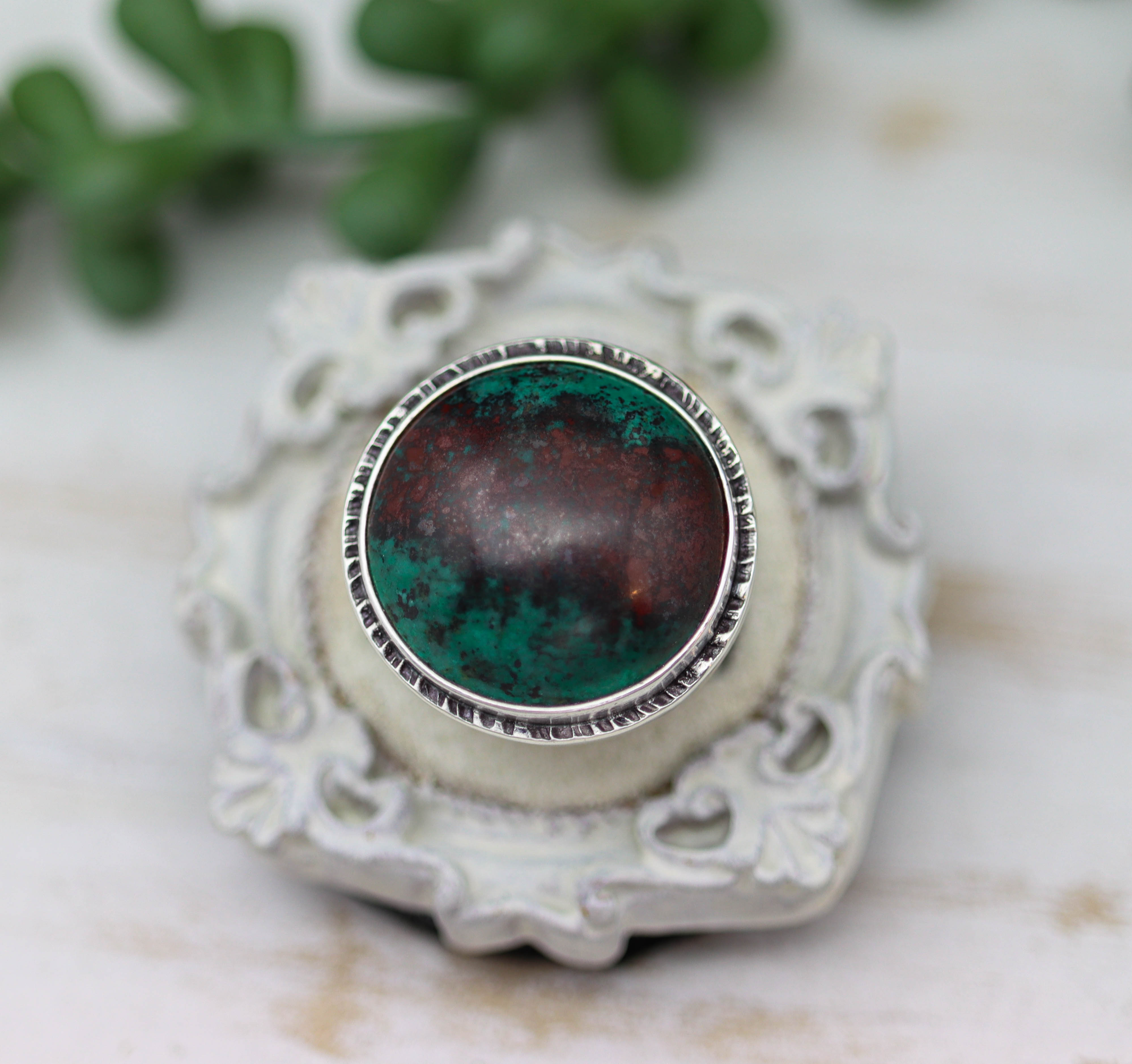 Sonoran Sunrise Sterling Silver Wide Band Ring