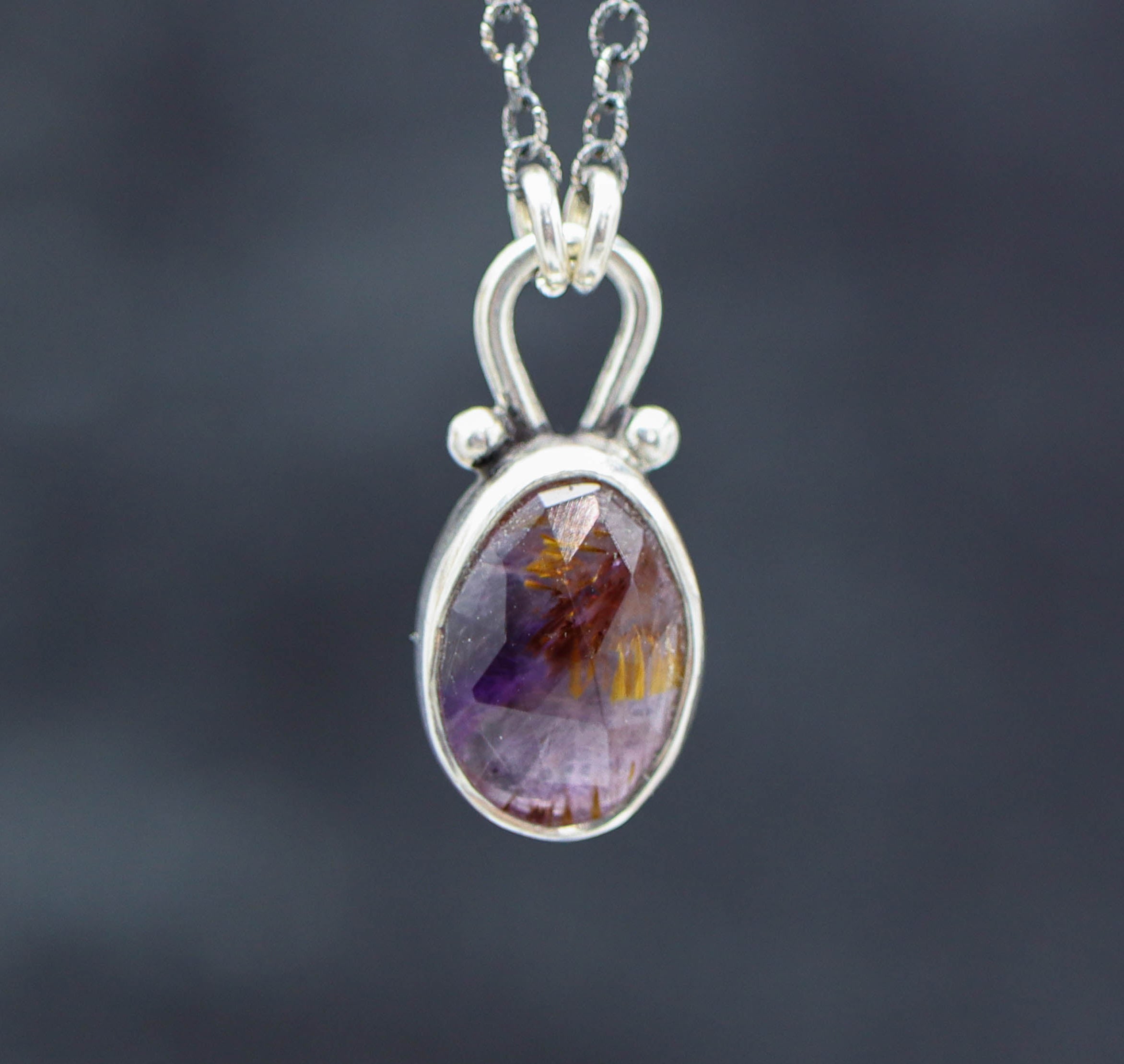 Super Seven Pendant Necklace Sterling Silver