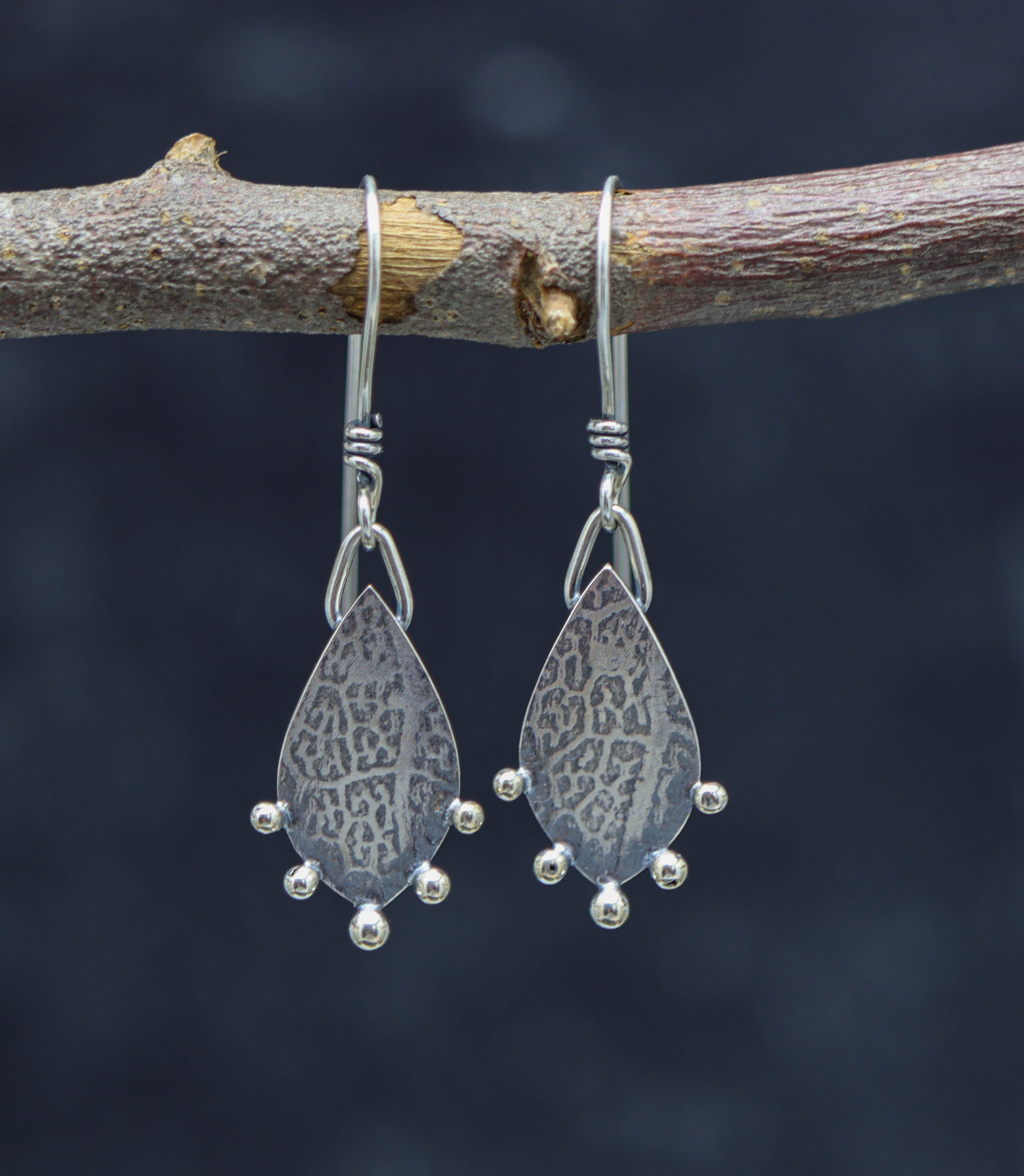 Silver Dangle Earrings Sterling Silver #3