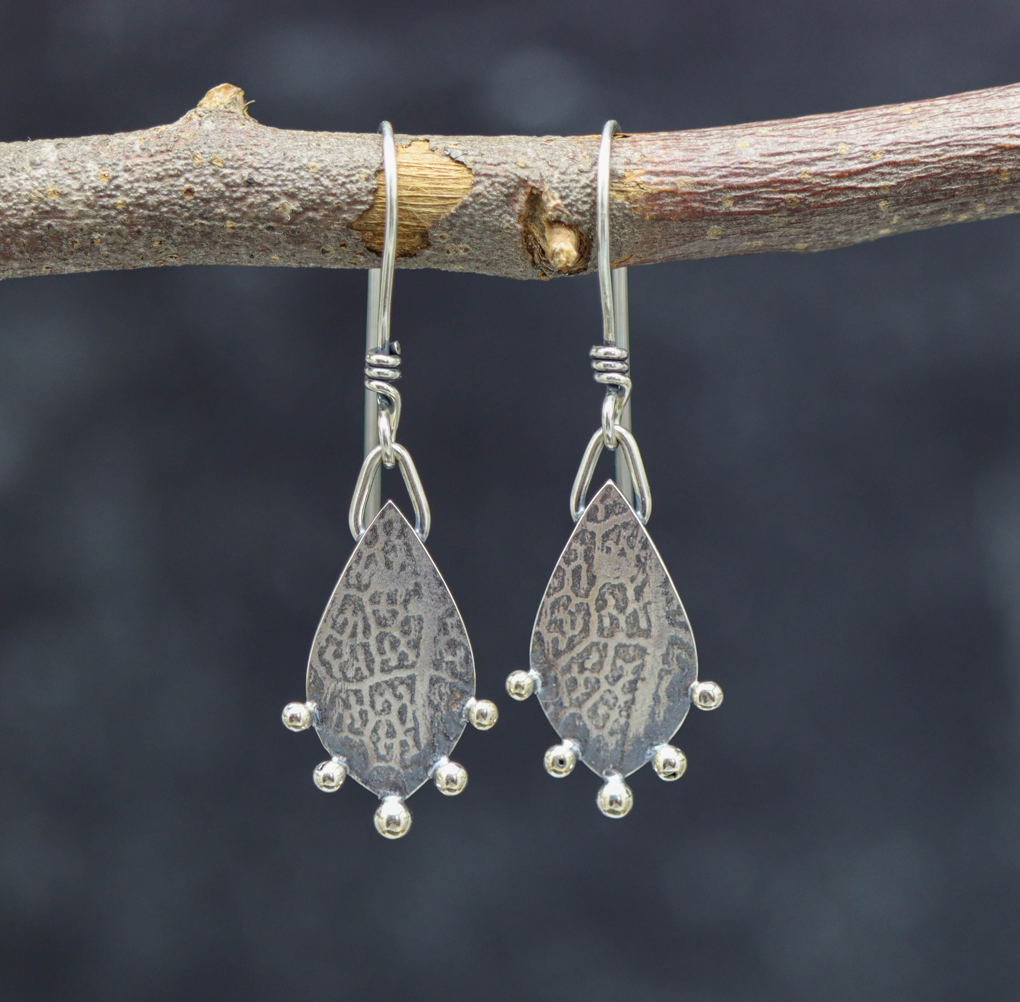 Silver Dangle Earrings Sterling Silver #3