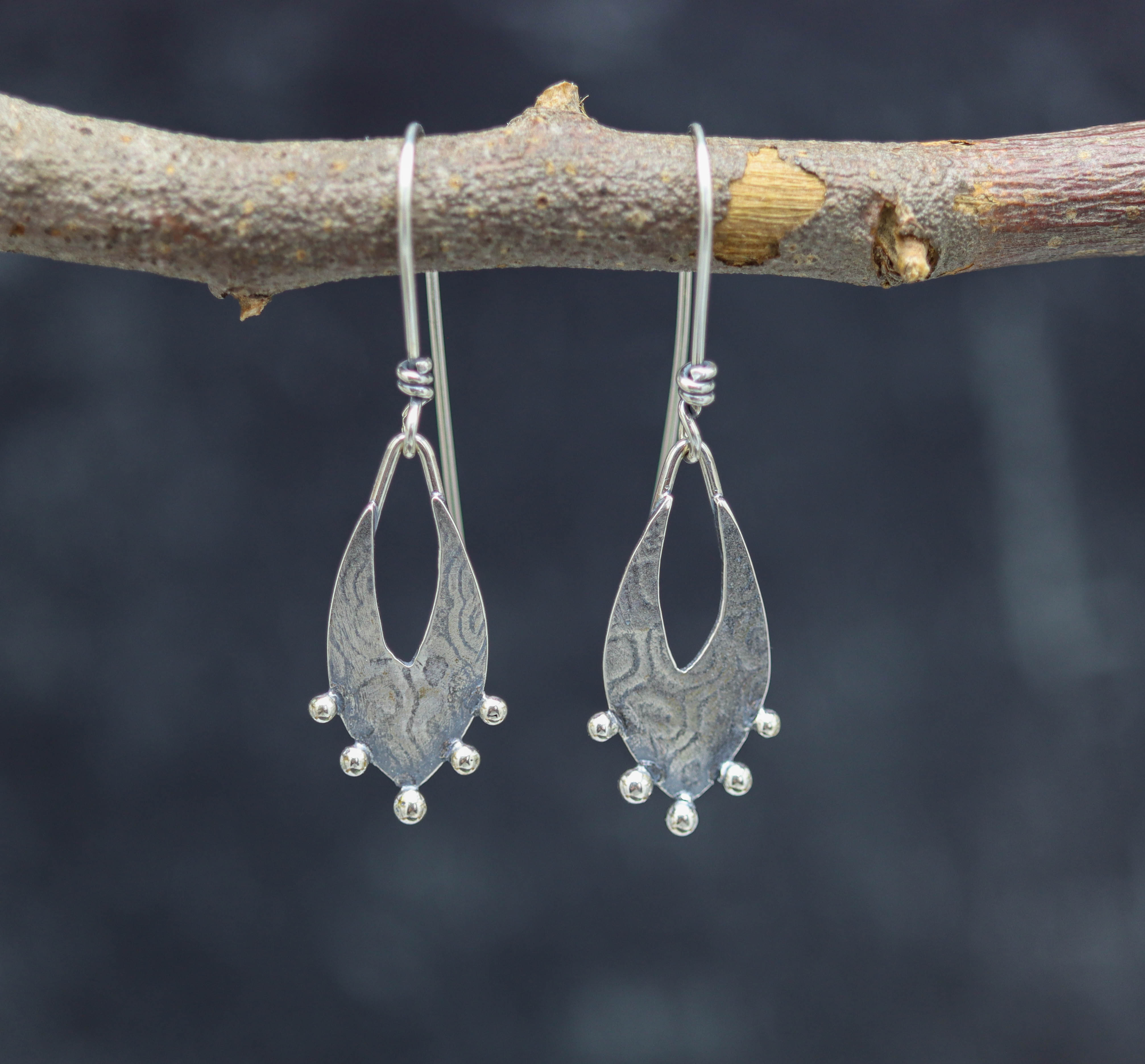 Silver Dangle Earrings Sterling Silver #2