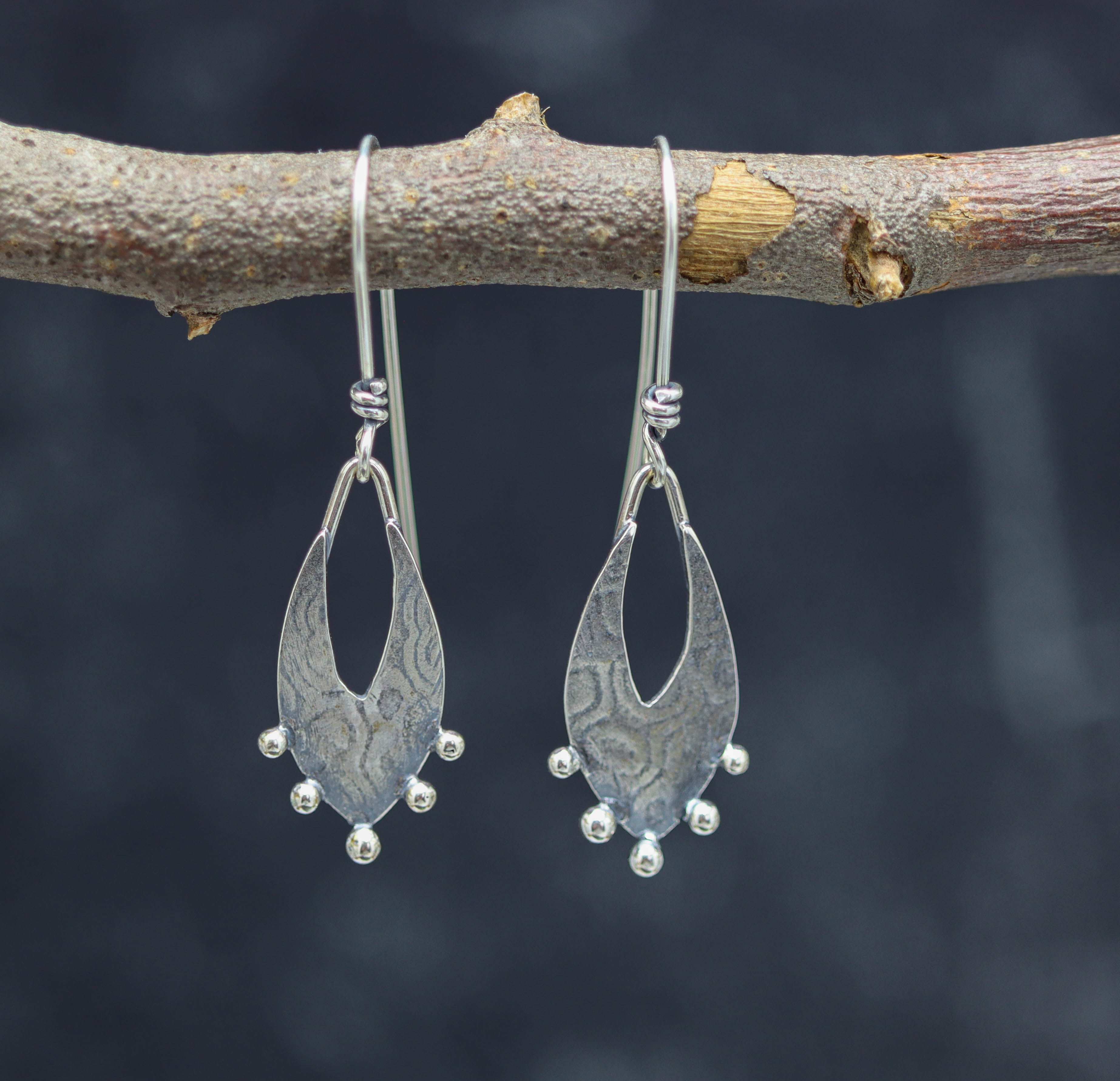 Silver Dangle Earrings Sterling Silver #2