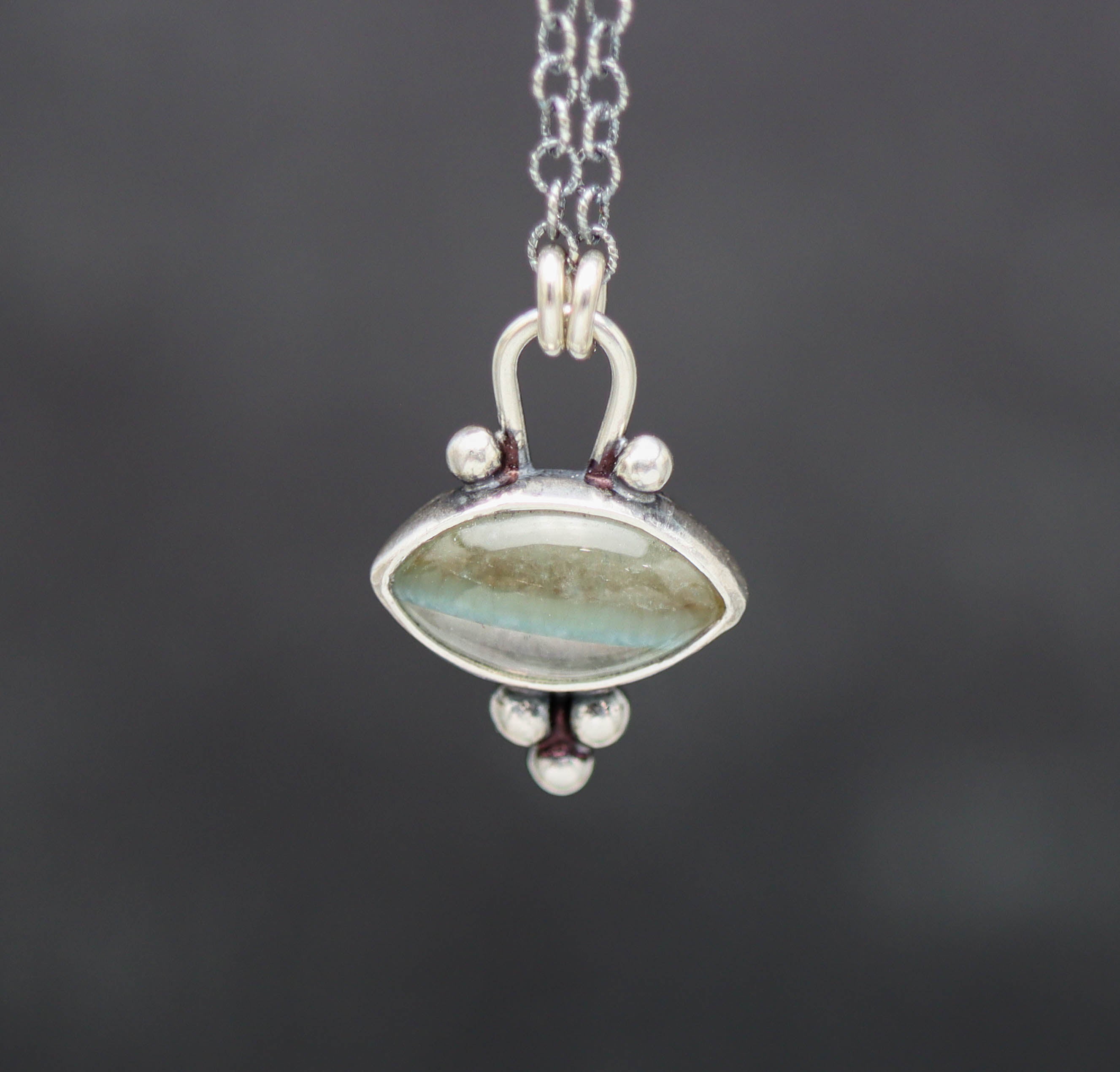 Gilalite Quartz Pendant Necklace Sterling Silver
