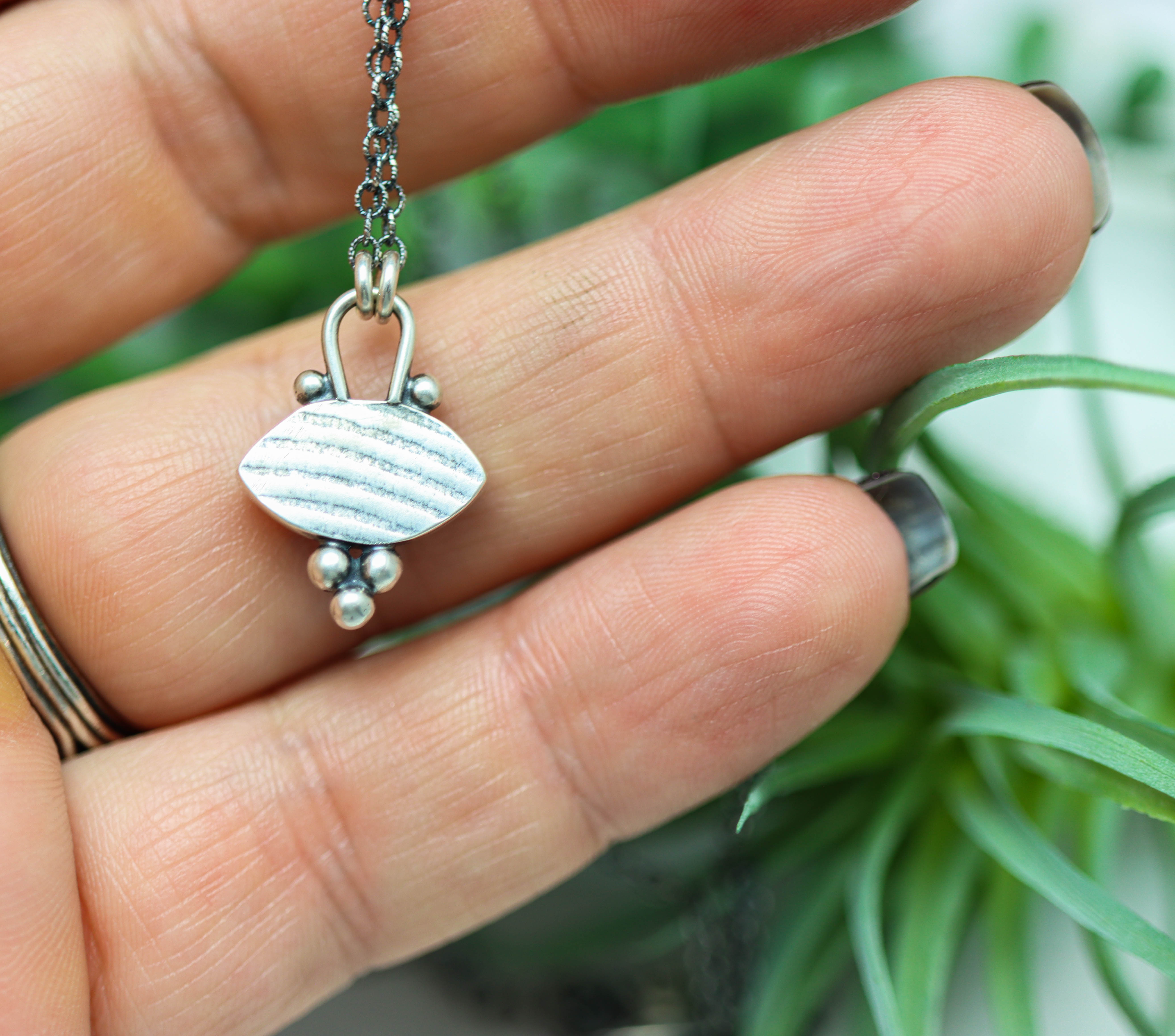 Gilalite Quartz Pendant Necklace Sterling Silver