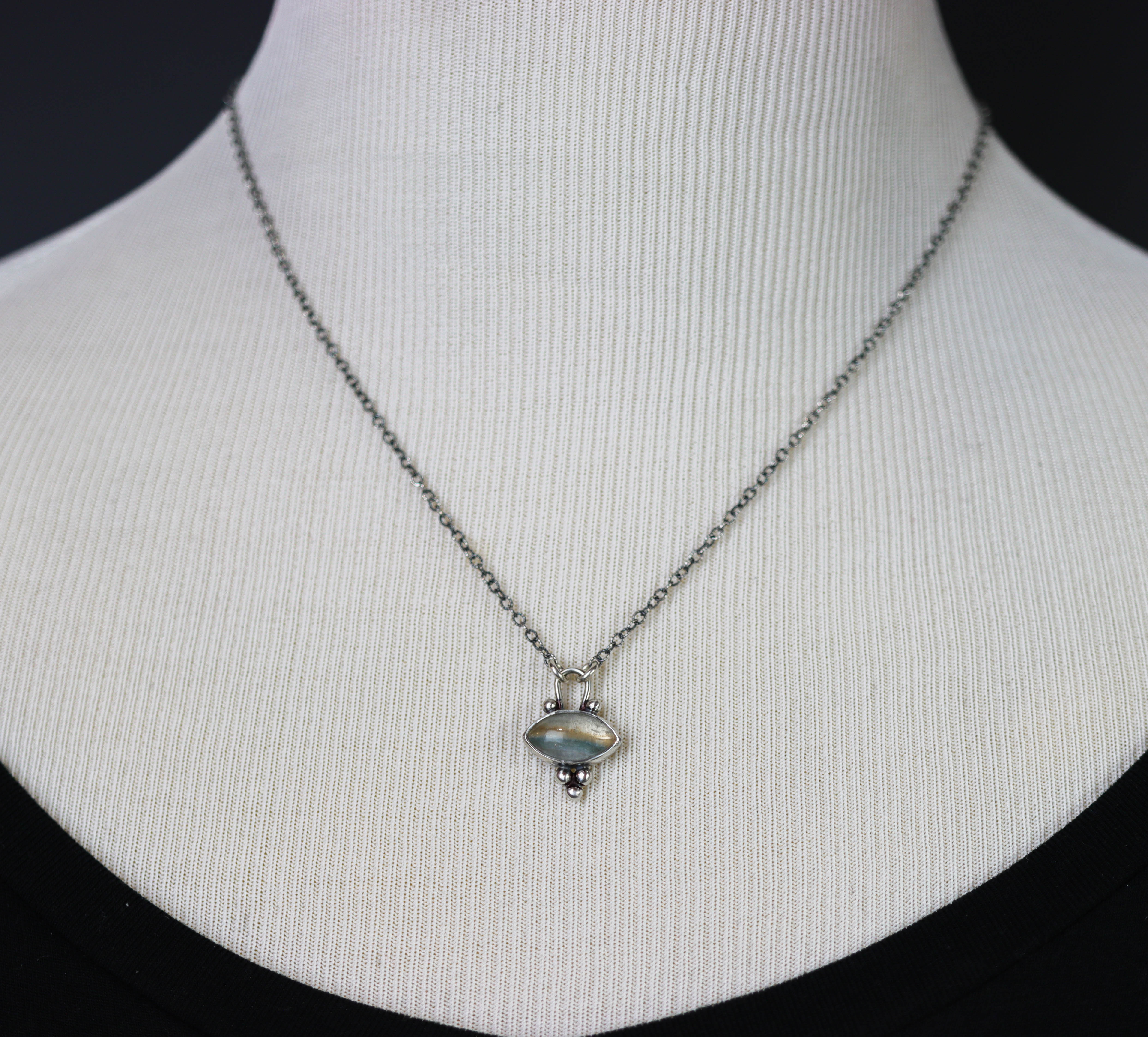 Gilalite Quartz Pendant Necklace Sterling Silver