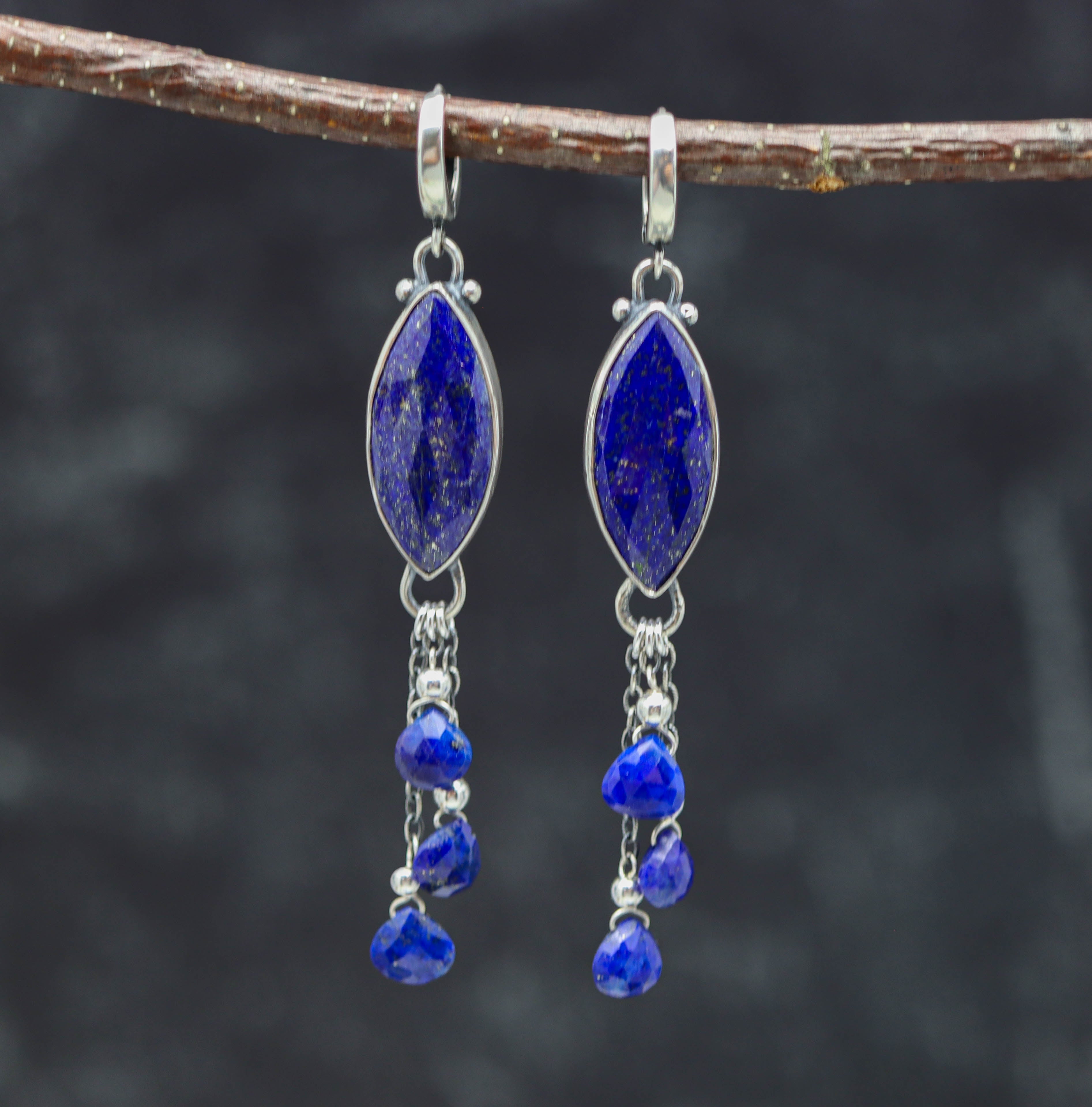 Lapis Lazuli Sterling Silver Earrings