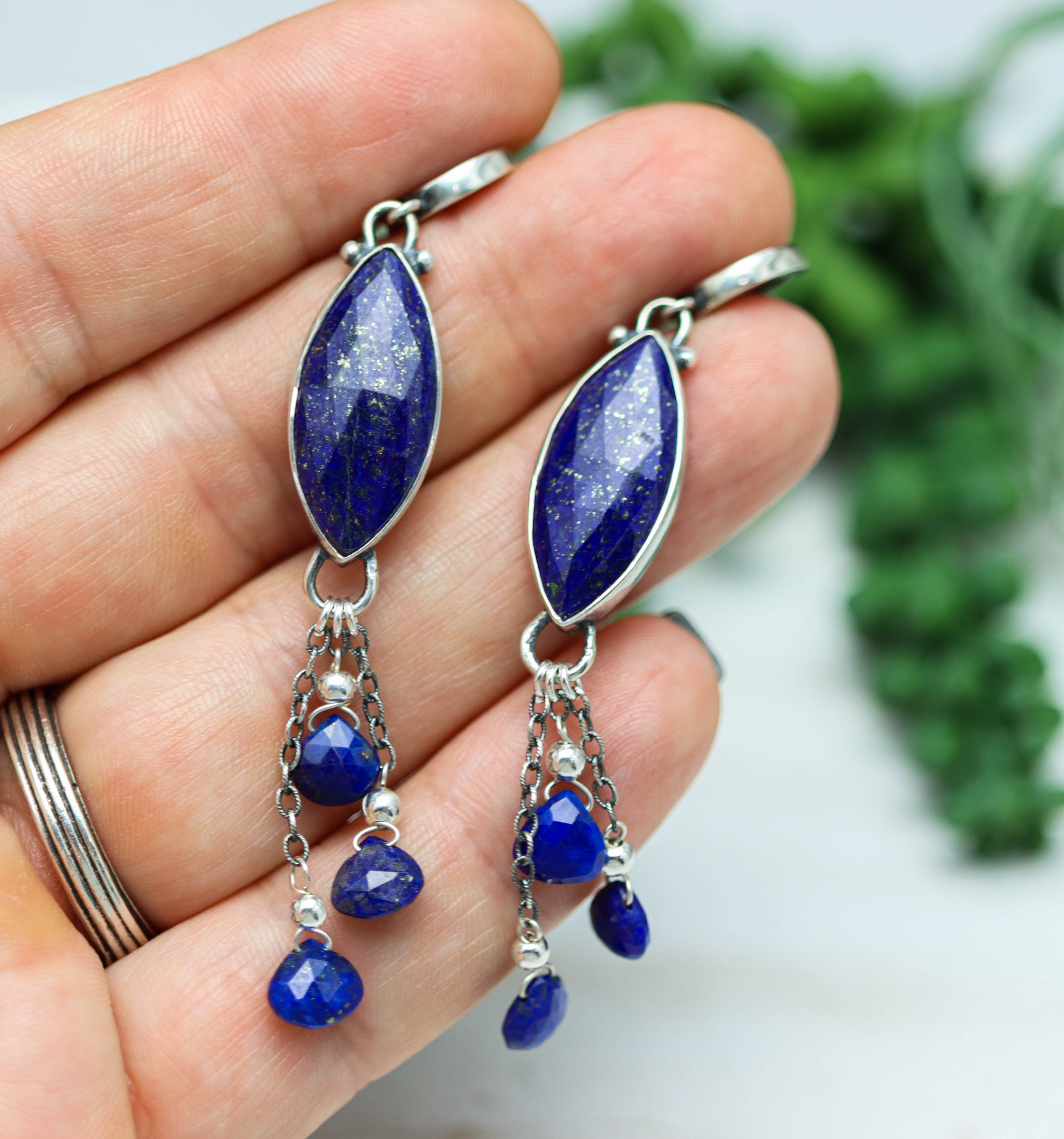 Lapis Lazuli Sterling Silver Earrings