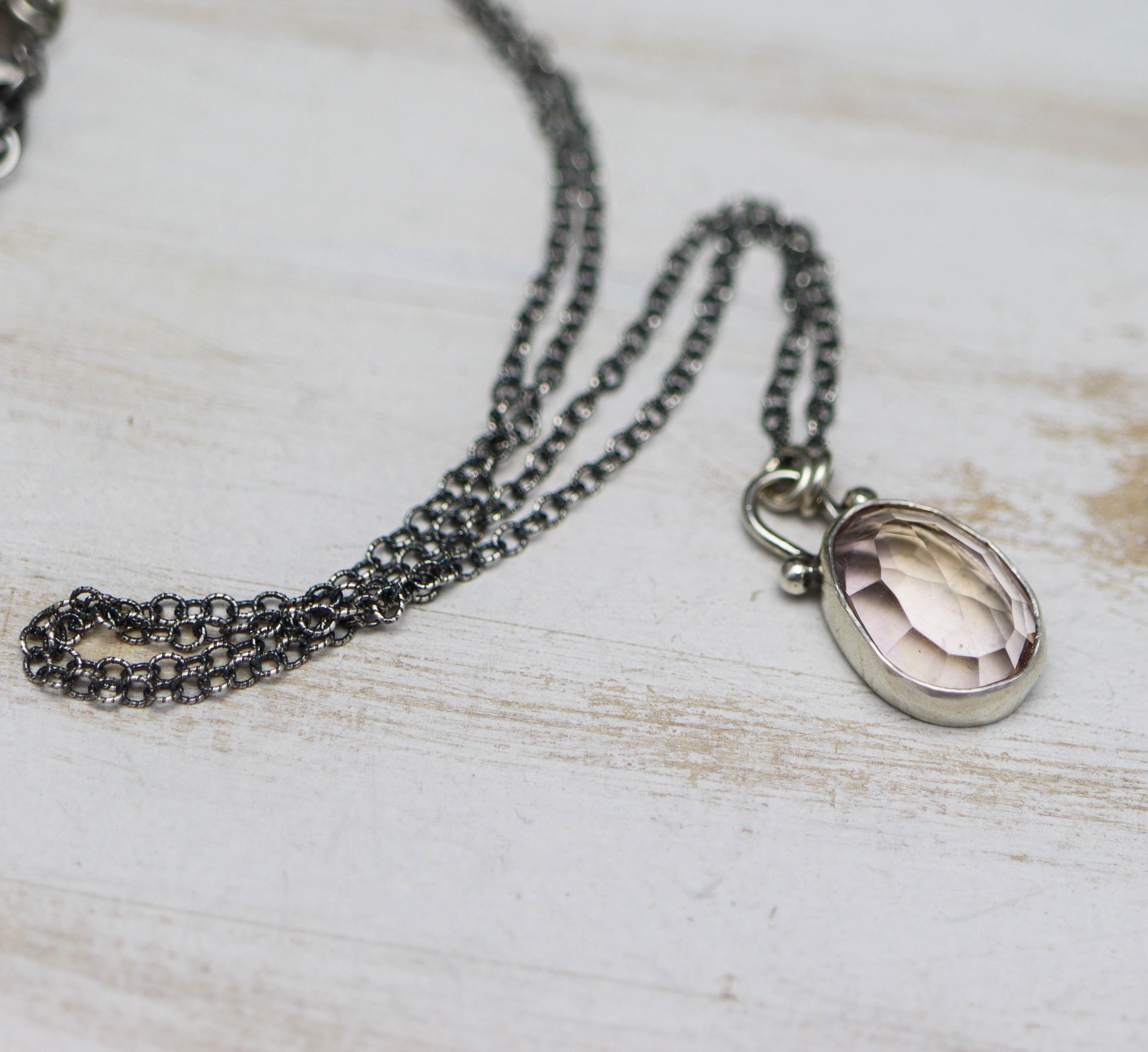 Ametrine Petite Pendant Necklace in Sterling Silver
