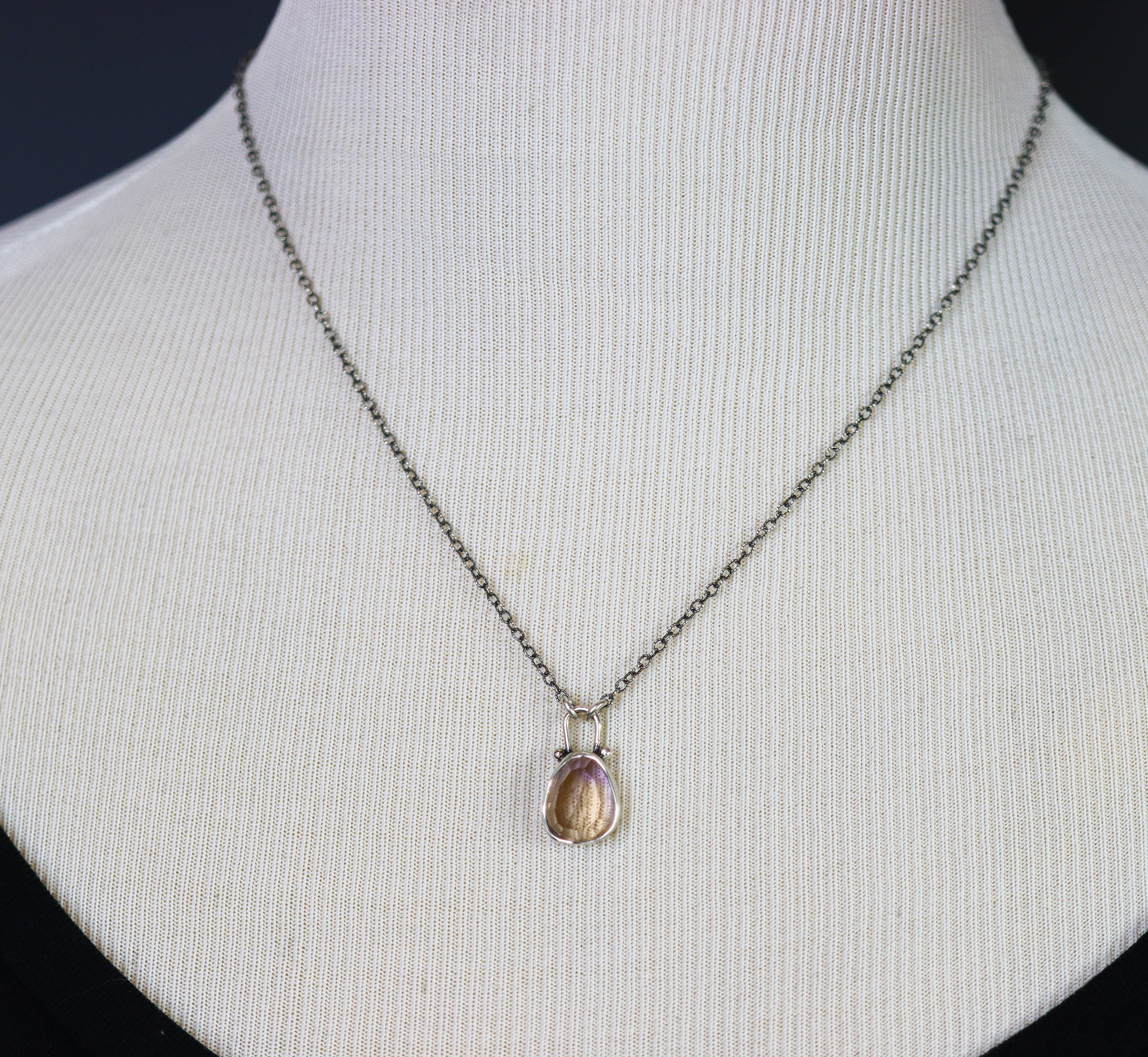 Ametrine Petite Pendant Necklace in Sterling Silver