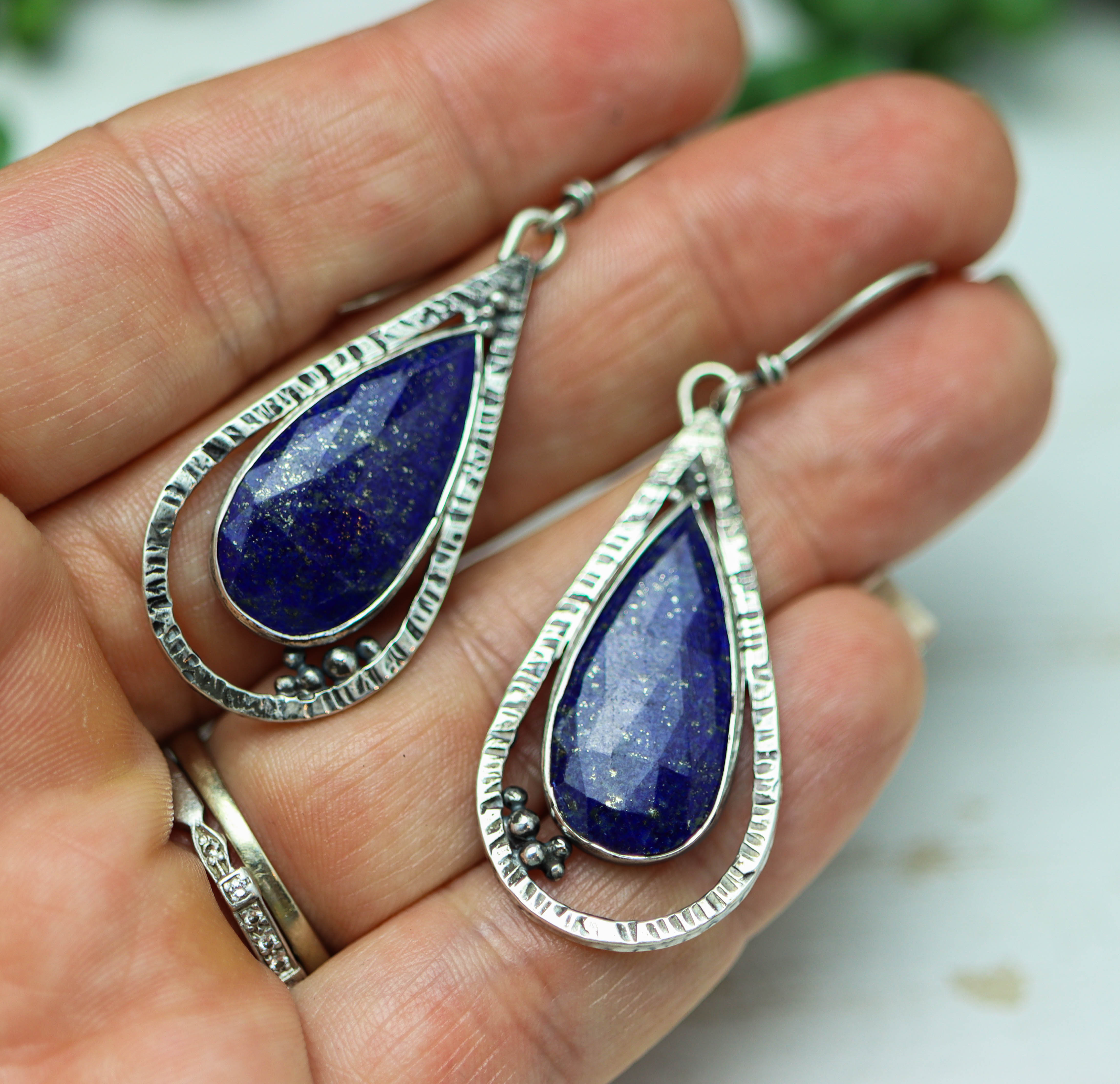 Lapis Lazuli Sterling Silver Earrings